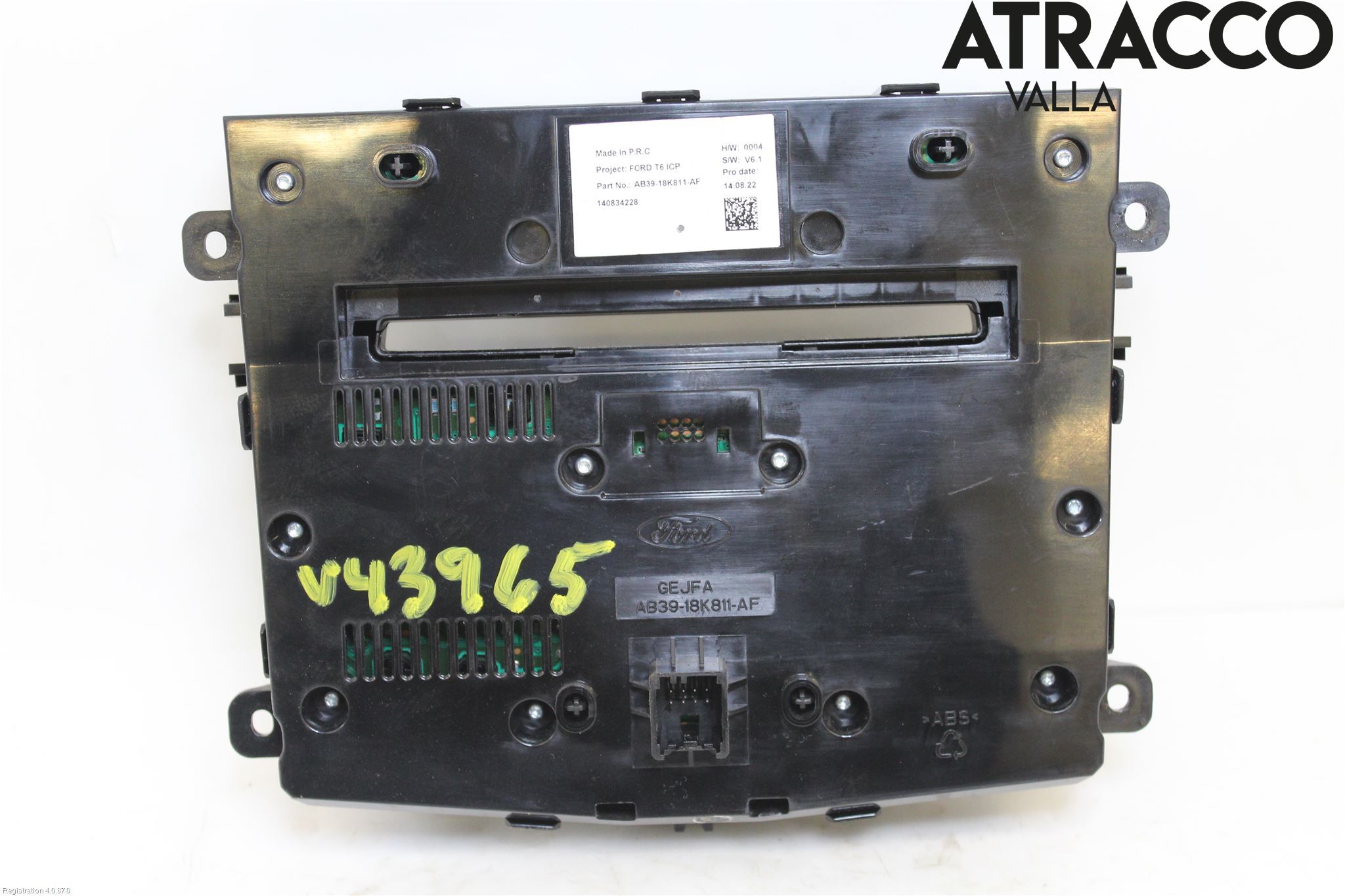 Ford RANGER EU 12-23 Cd Radio - Multimediapanel