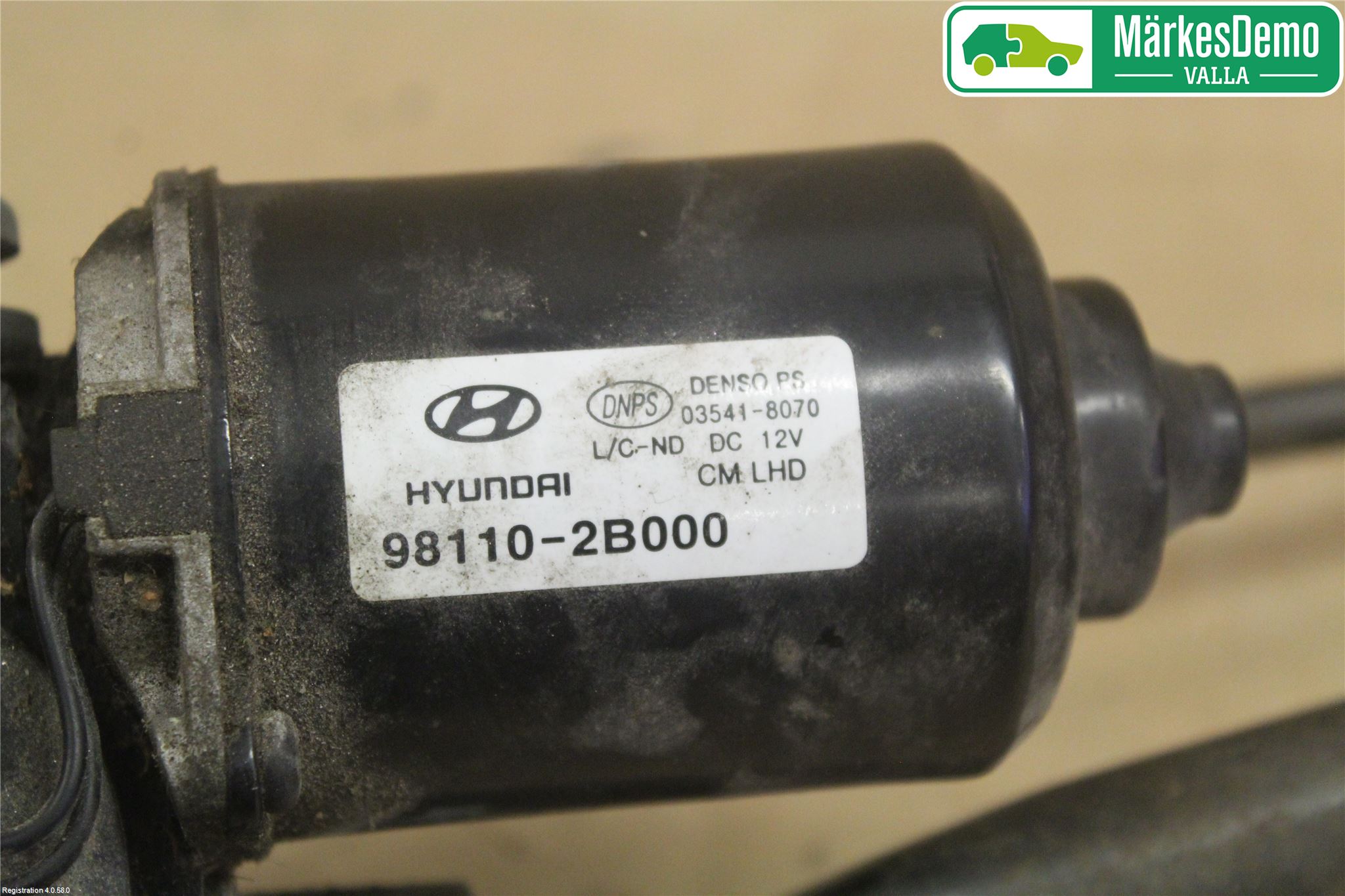 Hyundai SANTA FE  06-12 Torkarmekanism Vindruta