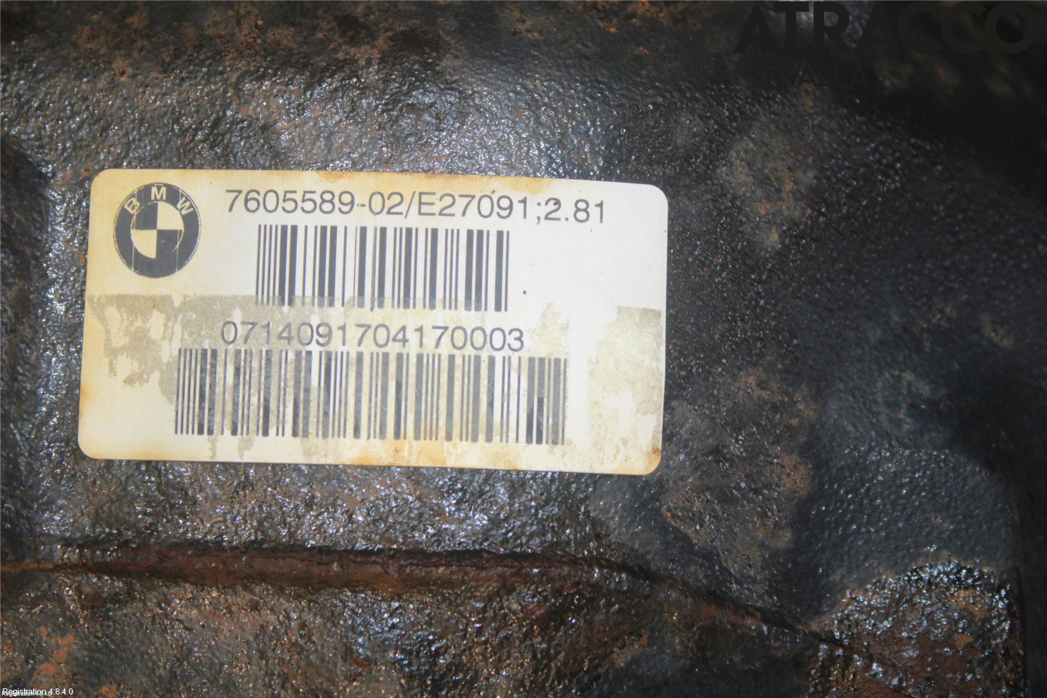 BMW 3 F30/F31/F80 12-19 Bakväxel-Diff