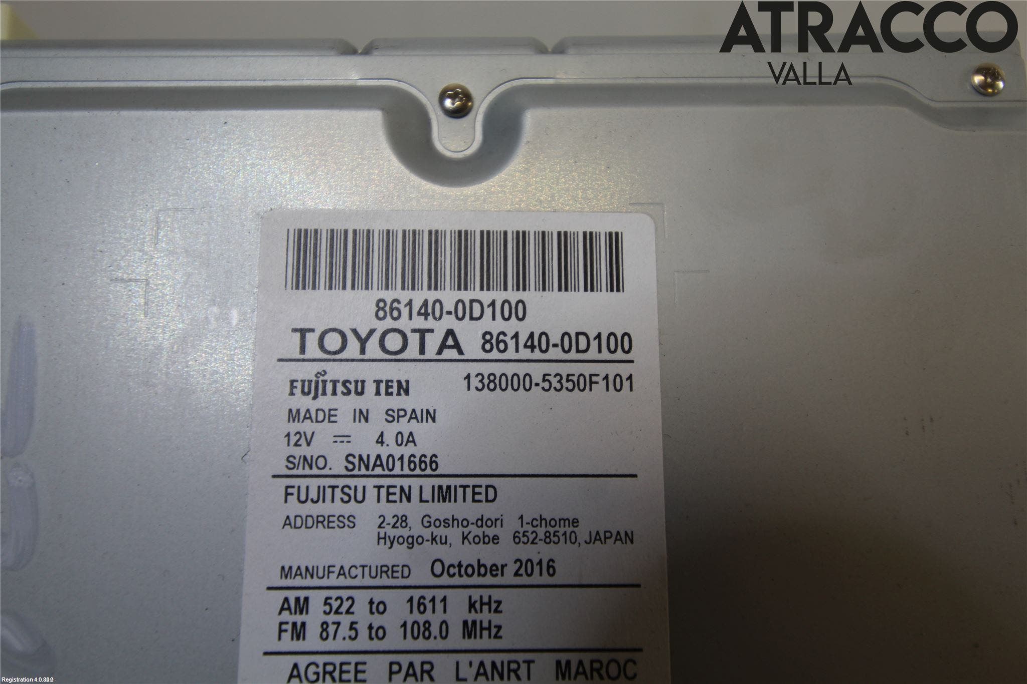Toyota YARIS XP130 15-20 Cd Radio - Multimediapanel