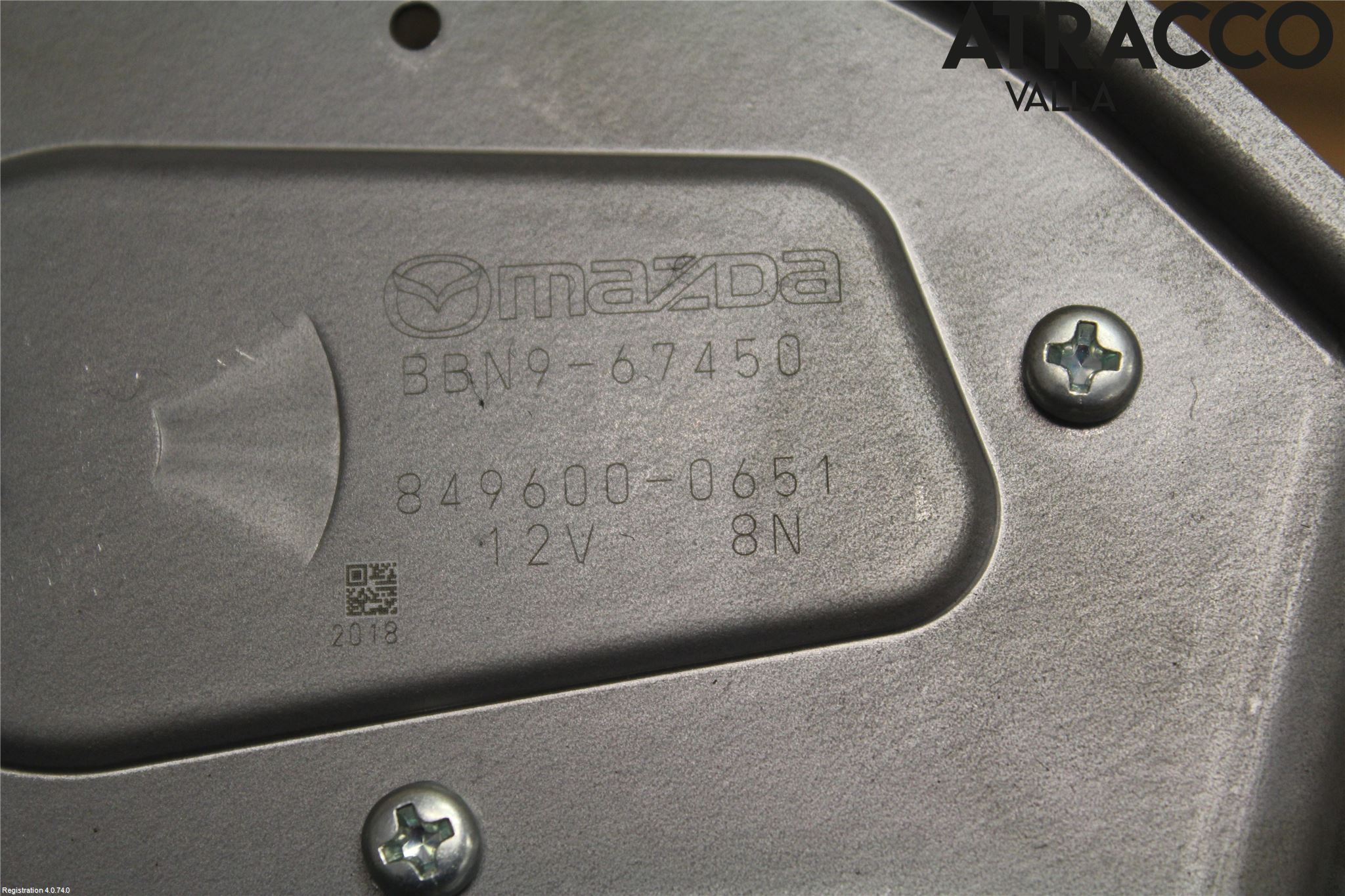 Mazda 3 II 09-13 Torkarmotor Baklucka