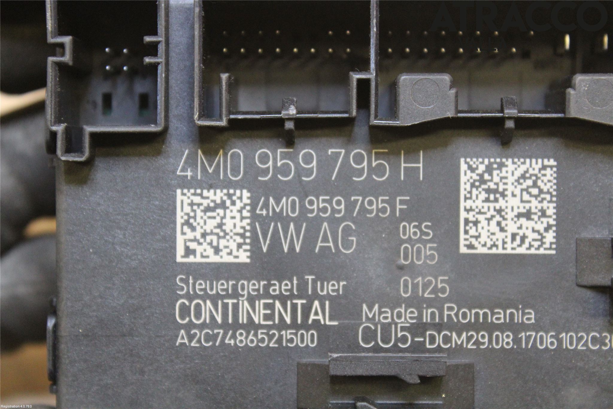 Audi A4/S4 B9 16-19 Styrenhet Dörr