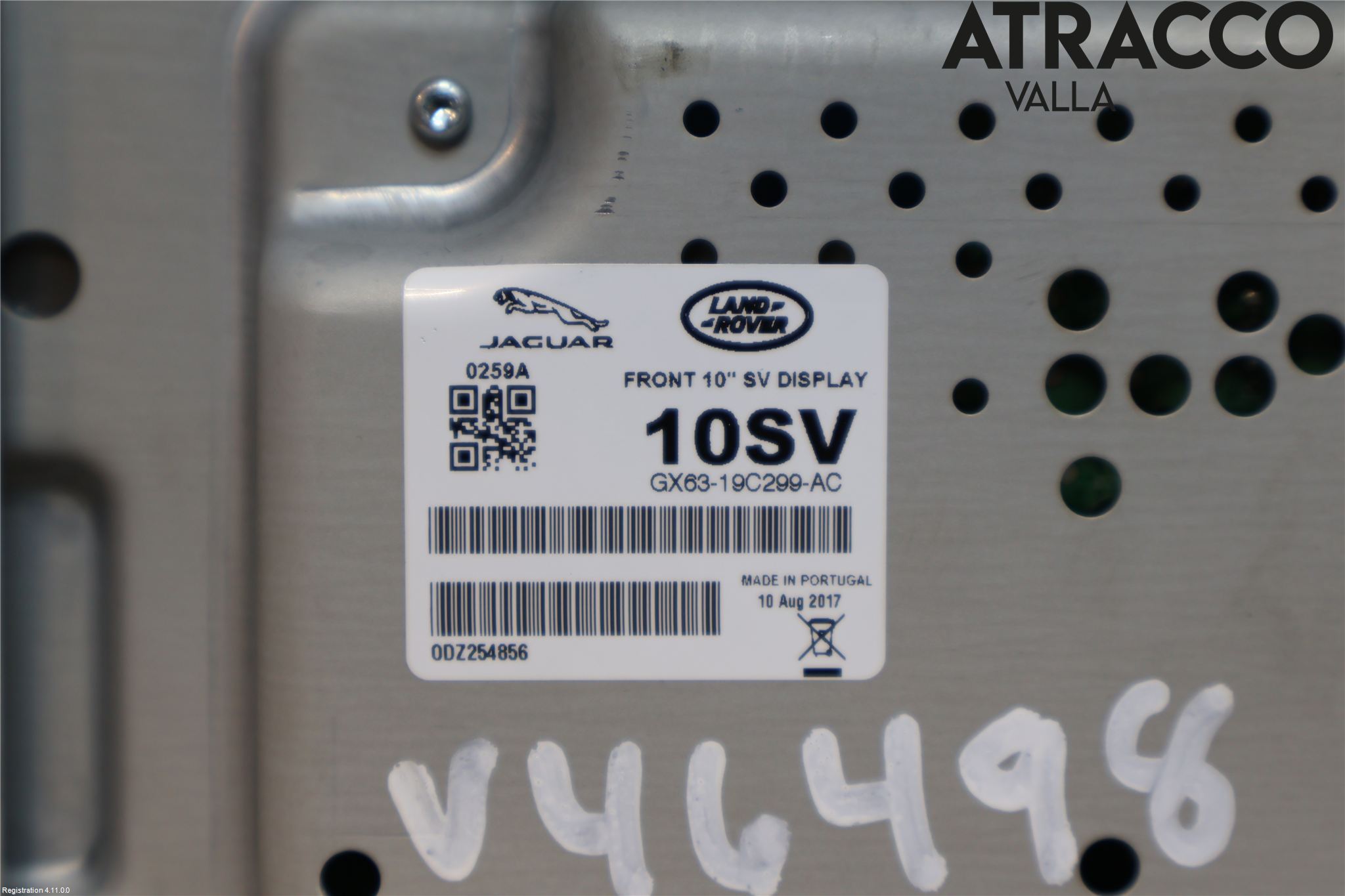 Jaguar XE (X760) 15-24 Multifunktionsdisplay