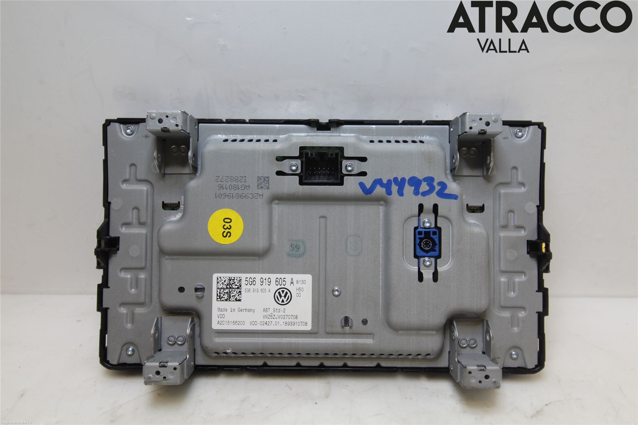 Volkswagen VW GOLF / E-GOLF VII 13-20 Multifunktionsdisplay