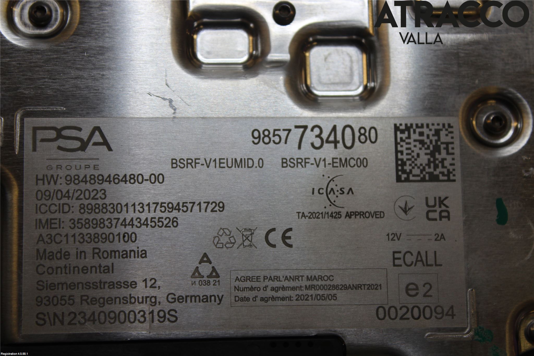 Peugeot 308/E-308 21- Antenn