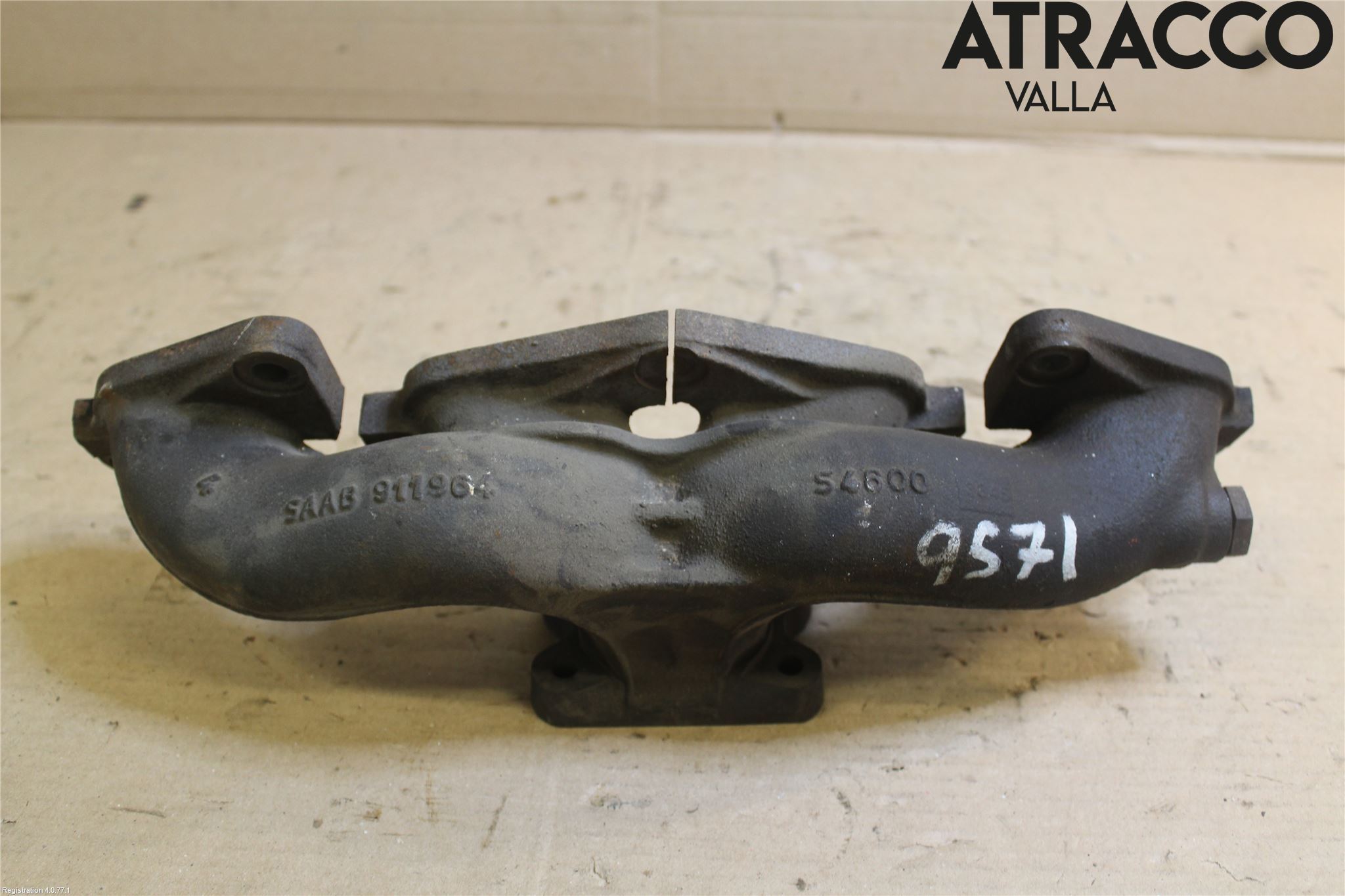 Saab 9000 CS    92-98 Grenrör Avgas