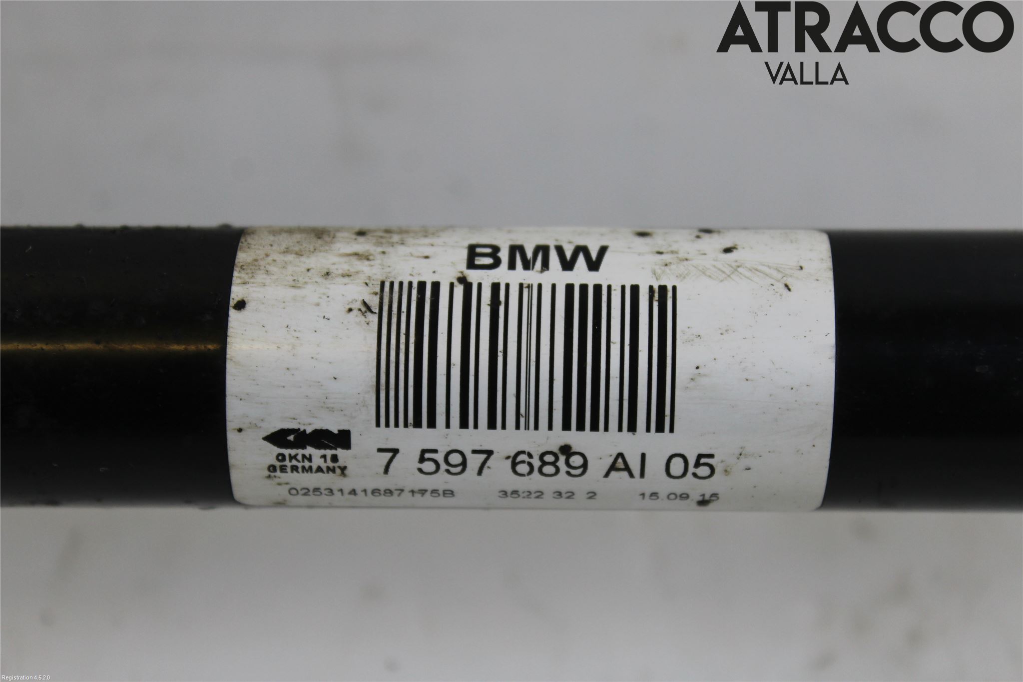 BMW 4 F32/F33/F82/F83 13-20 Drivaxel Bak Vänster