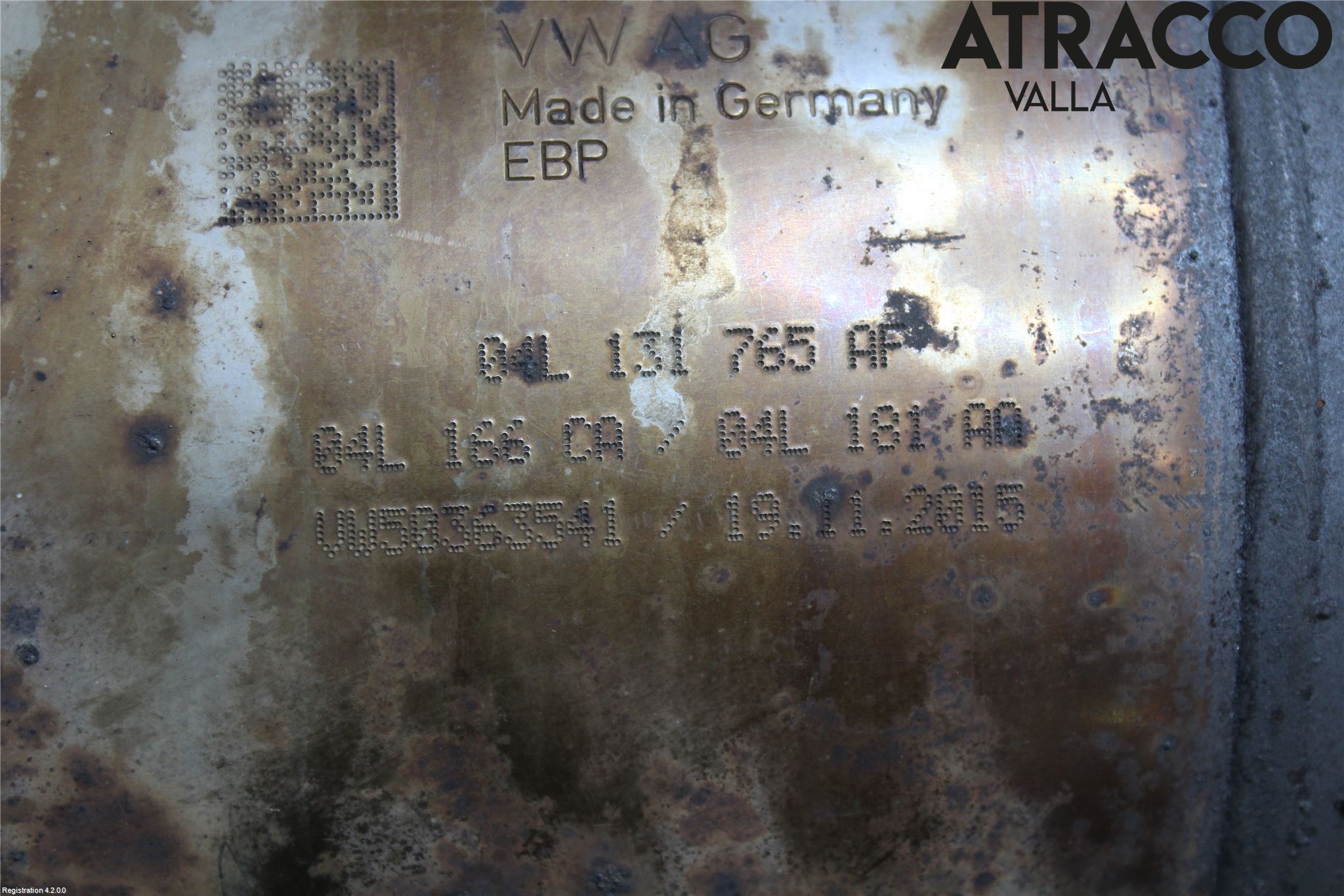 Volkswagen VW CADDY 16-20 Avgas Partikelfilter