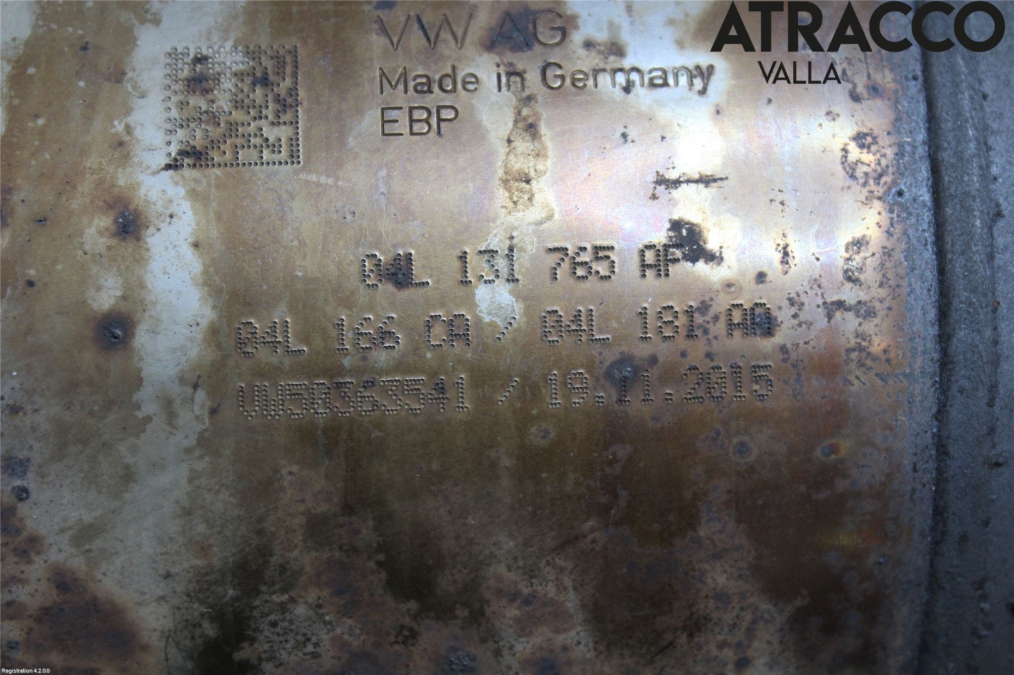 Volkswagen VW CADDY 16-20 Avgas Partikelfilter