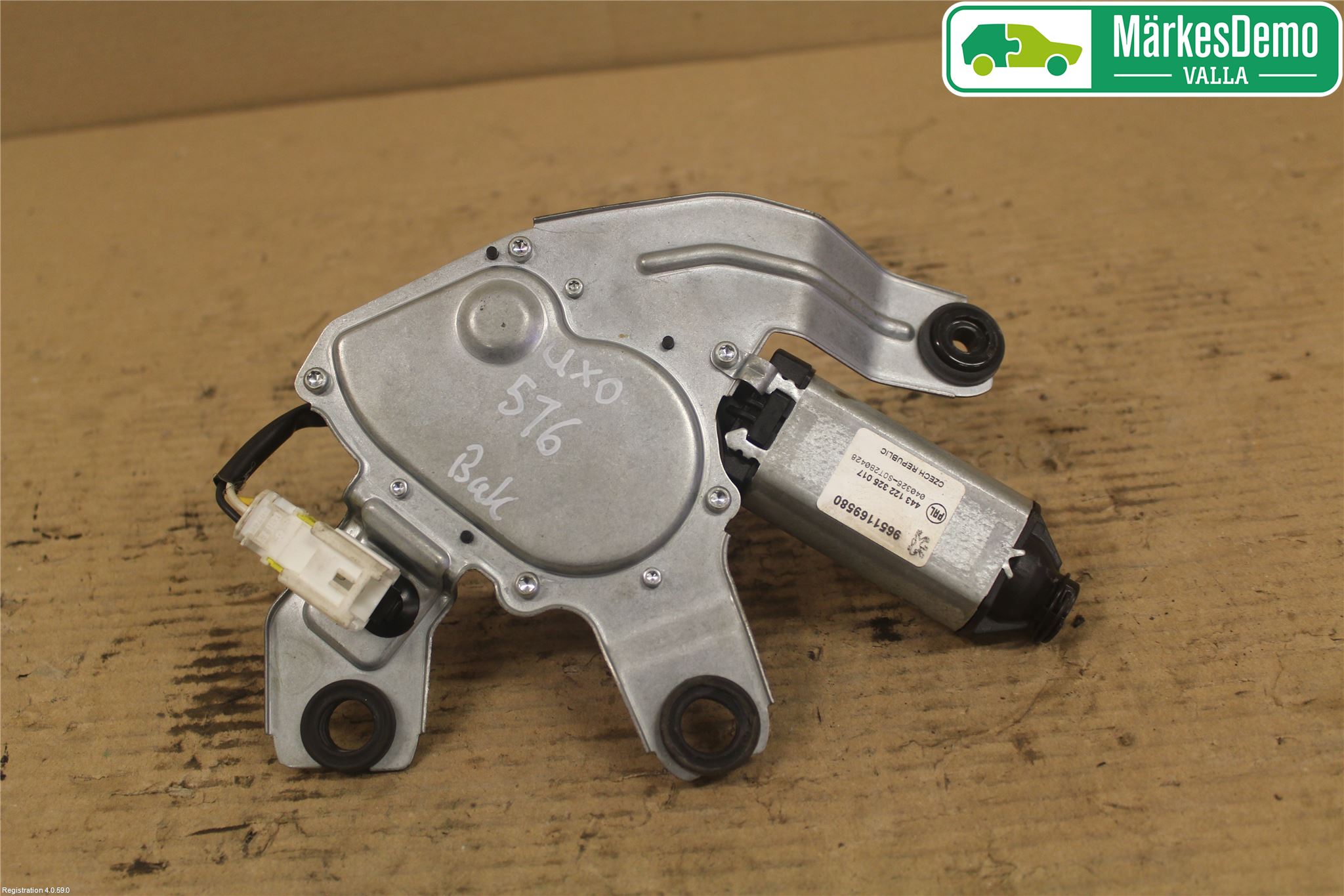 Peugeot 206 98-09 Torkarmotor Baklucka