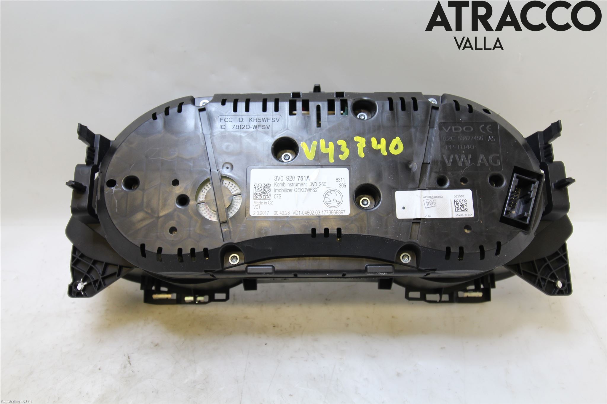 Skoda SUPERB 16-24 Instrument Komb