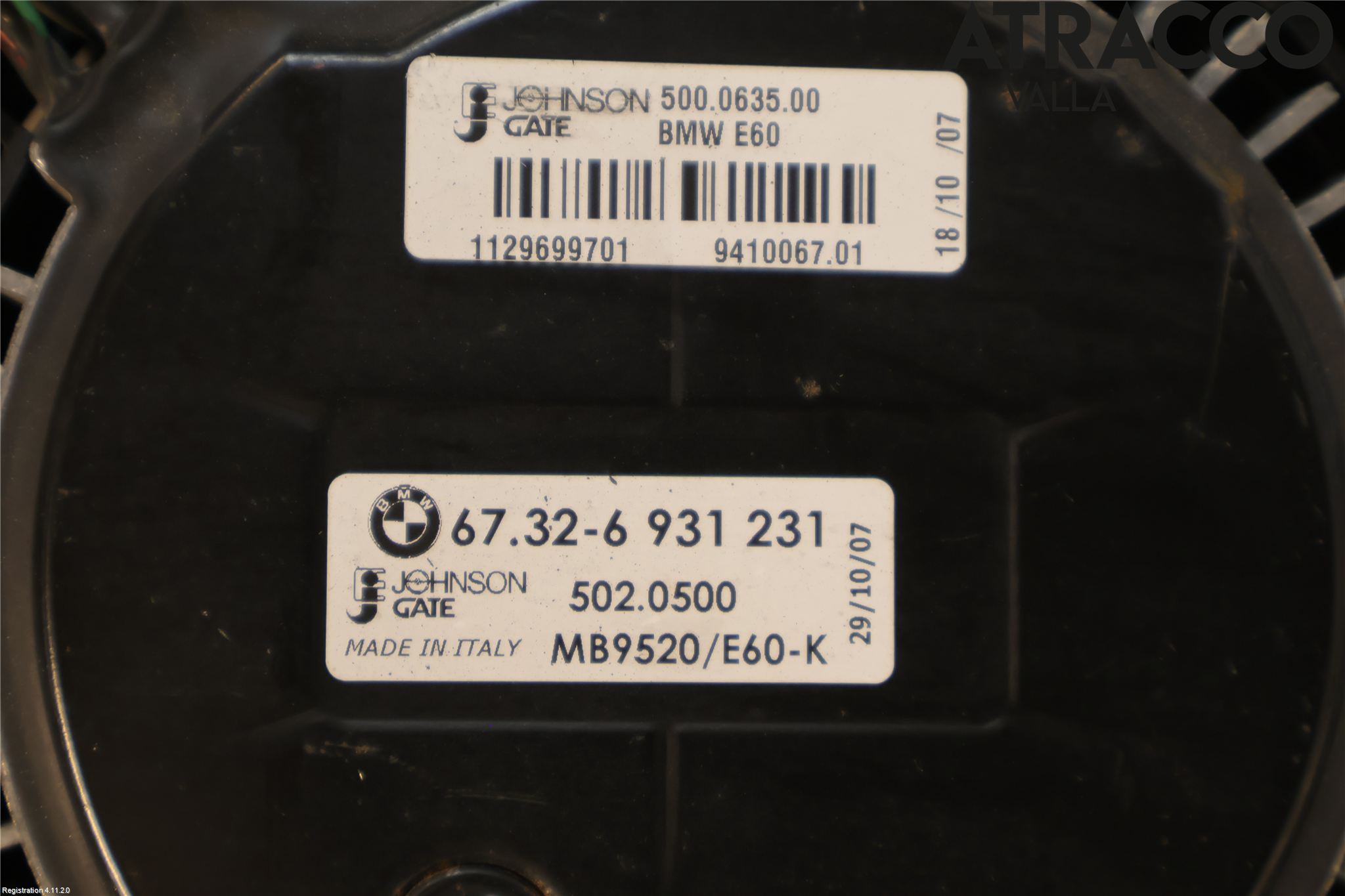 BMW 5 E60/61 Sed/Tou 02-10 Kylfläkt El