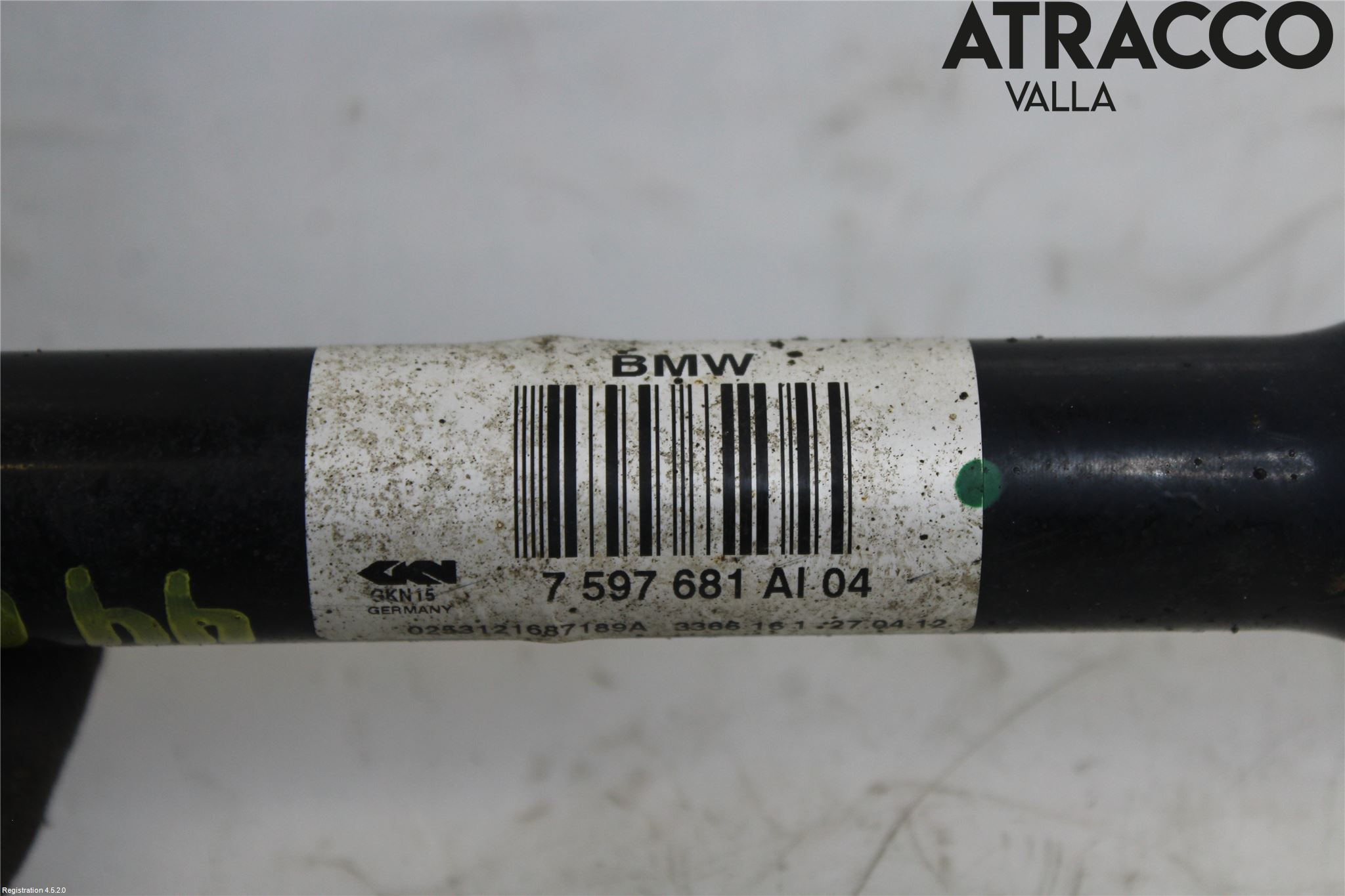 BMW 1 F20/F21 11-19 Drivaxel Bak Vänster