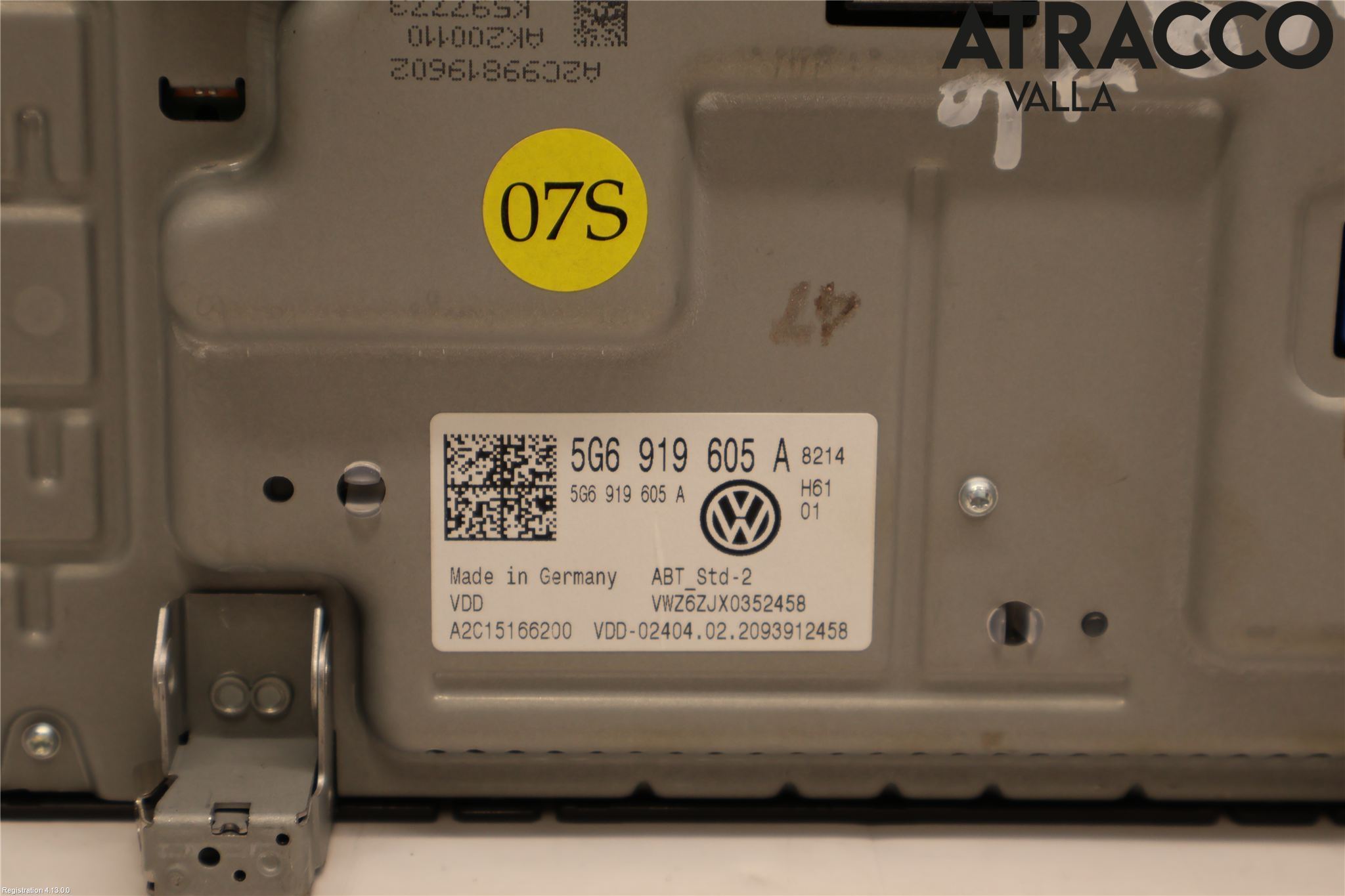 Volkswagen VW GOLF / E-GOLF VII 13-20 Multifunktionsdisplay