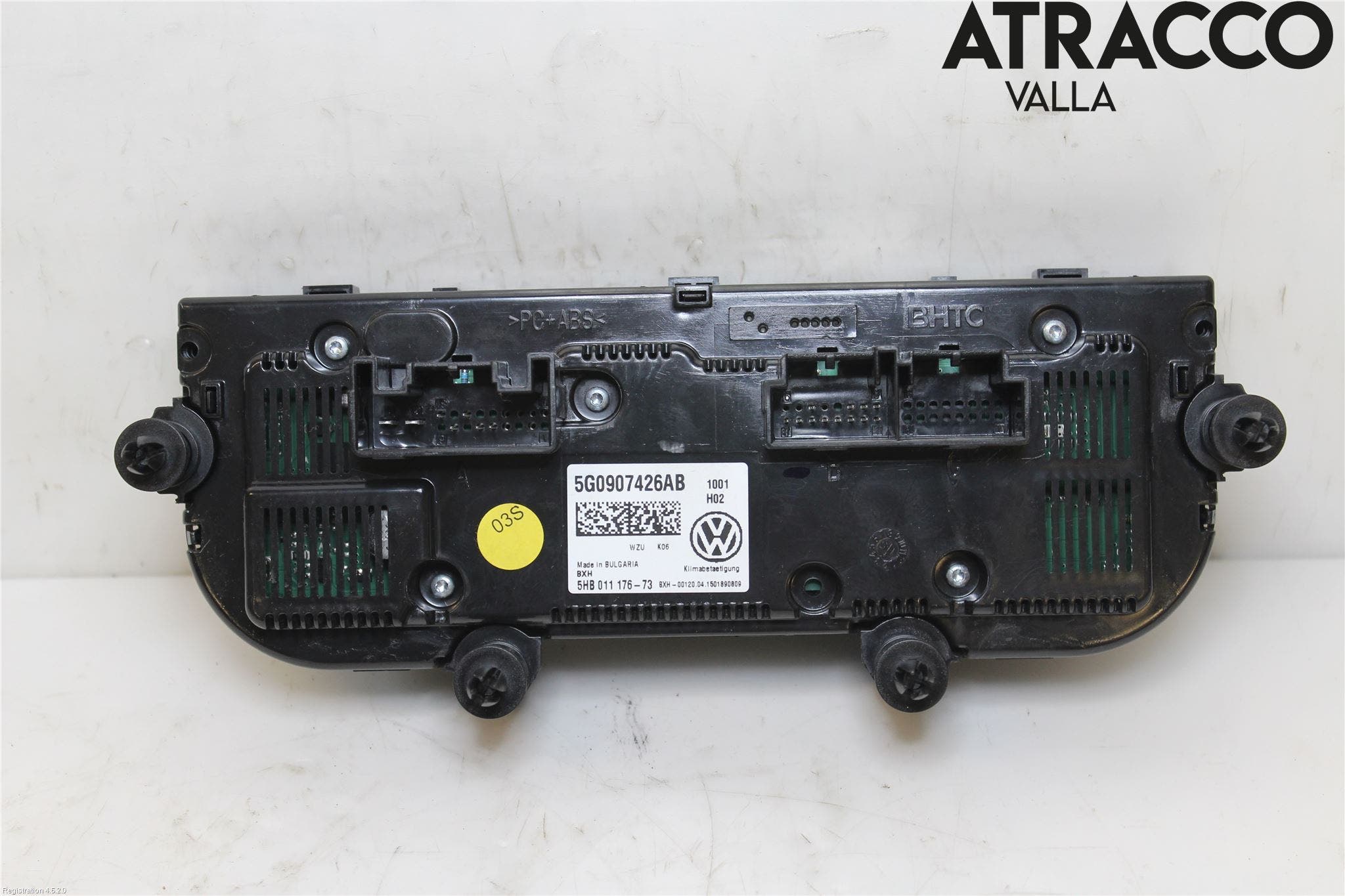 Volkswagen VW GOLF / E-GOLF VII 13-20 Ac Styrenhet Ac Manöveren