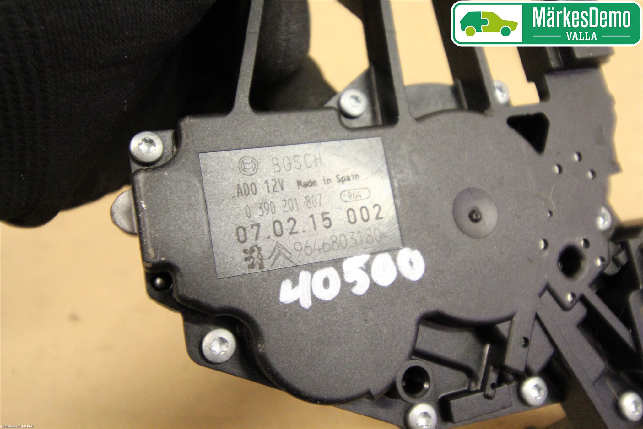 Citroen C4 GRAND PICASSO 07-13 Torkarmotor Baklucka
