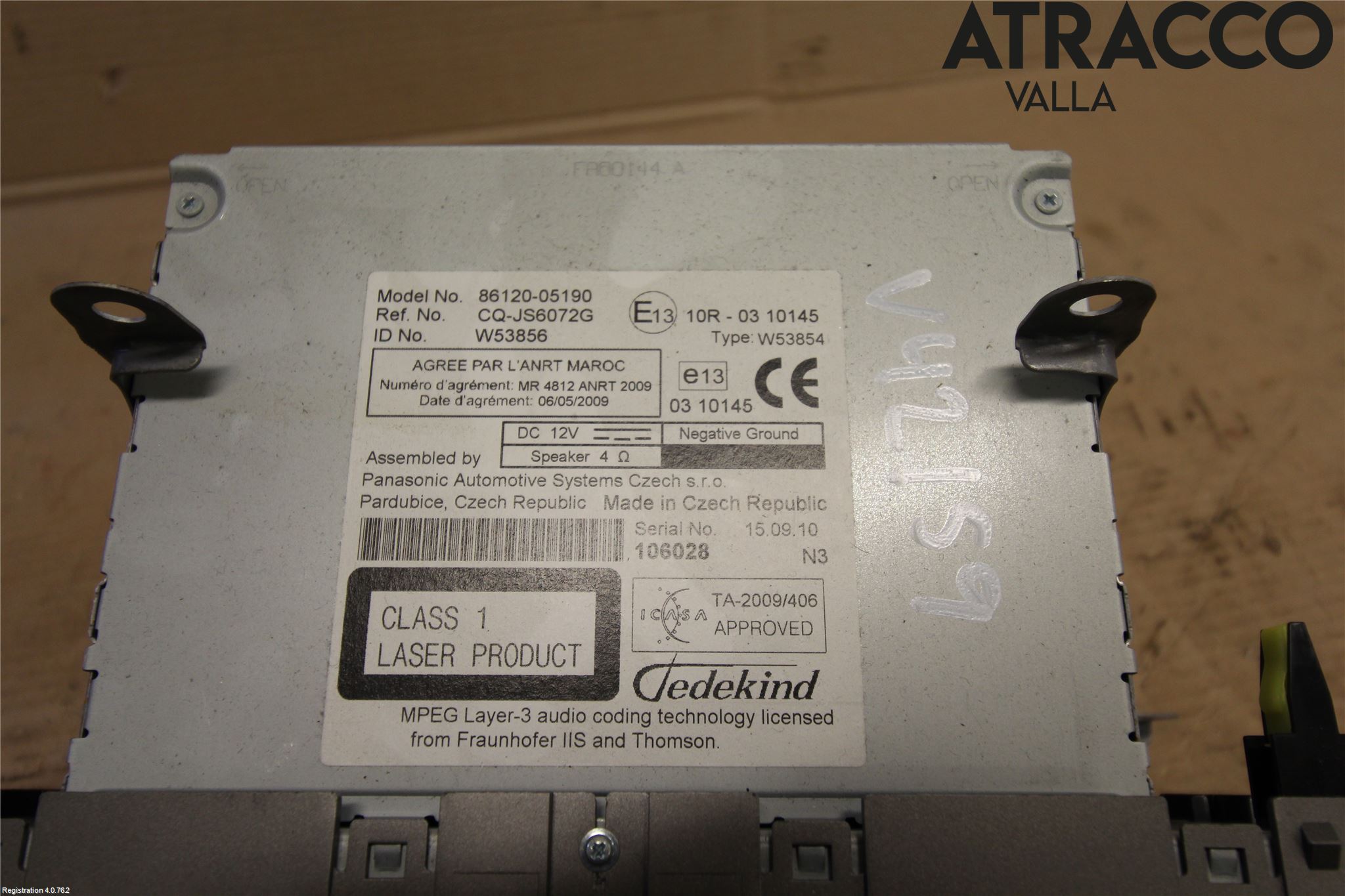 Toyota AVENSIS 09-15 Cd Radio - Multimediapanel