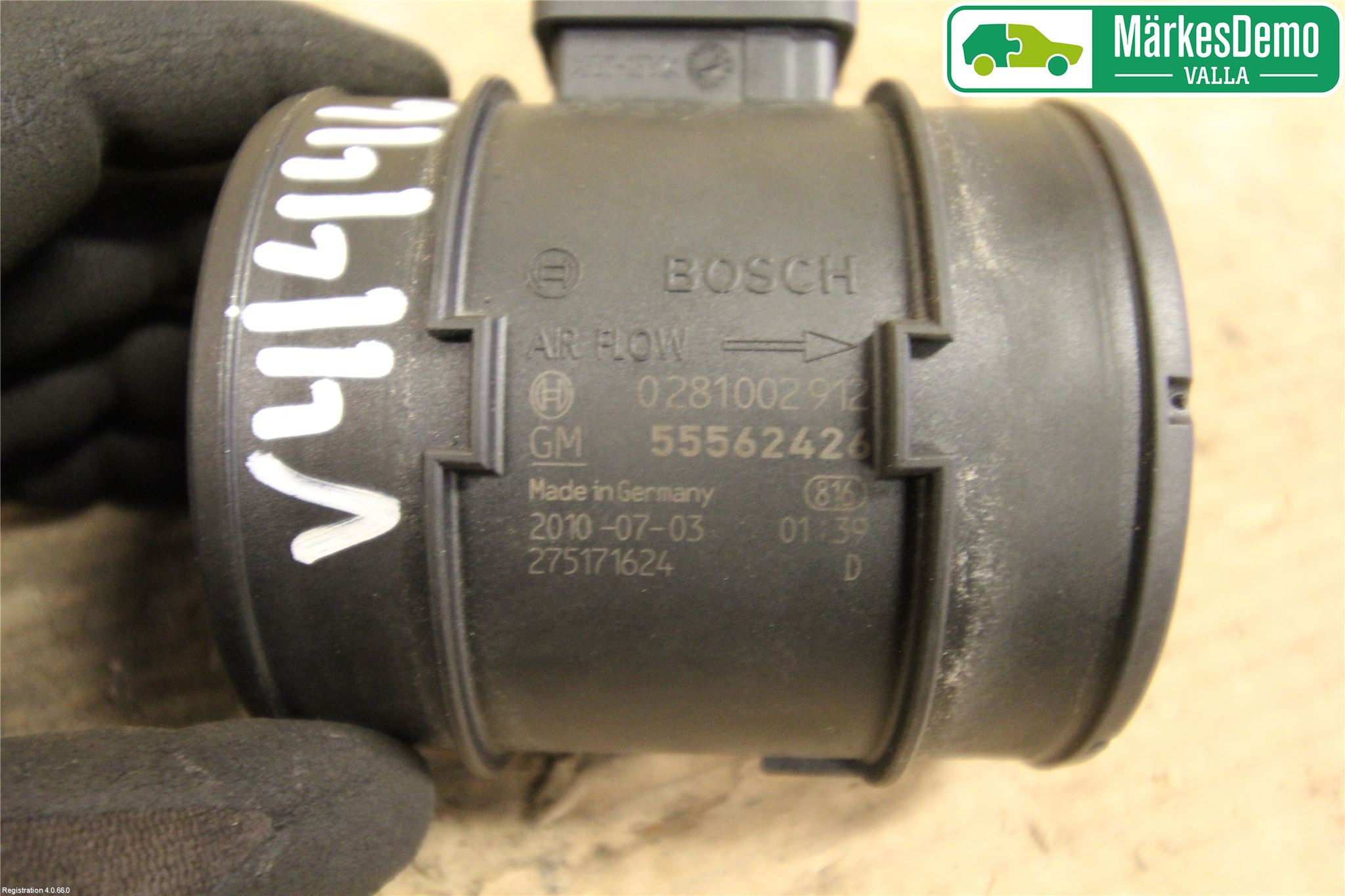 Saab 9-5 10-12 Injluftmassamätare