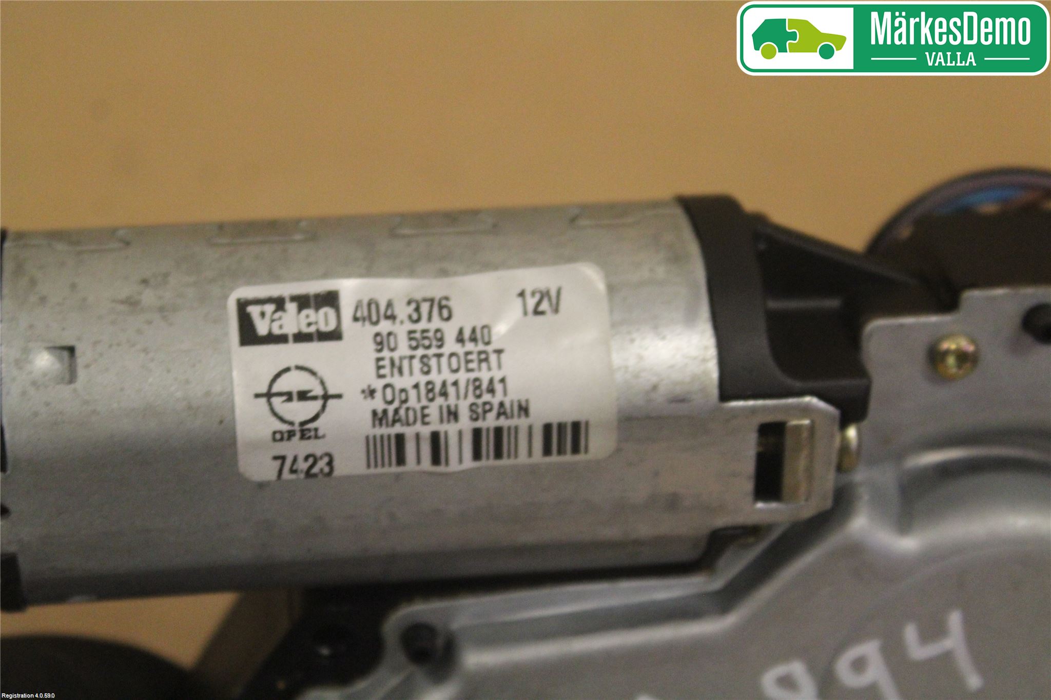Opel ASTRA G 98-03 Torkarmotor Baklucka