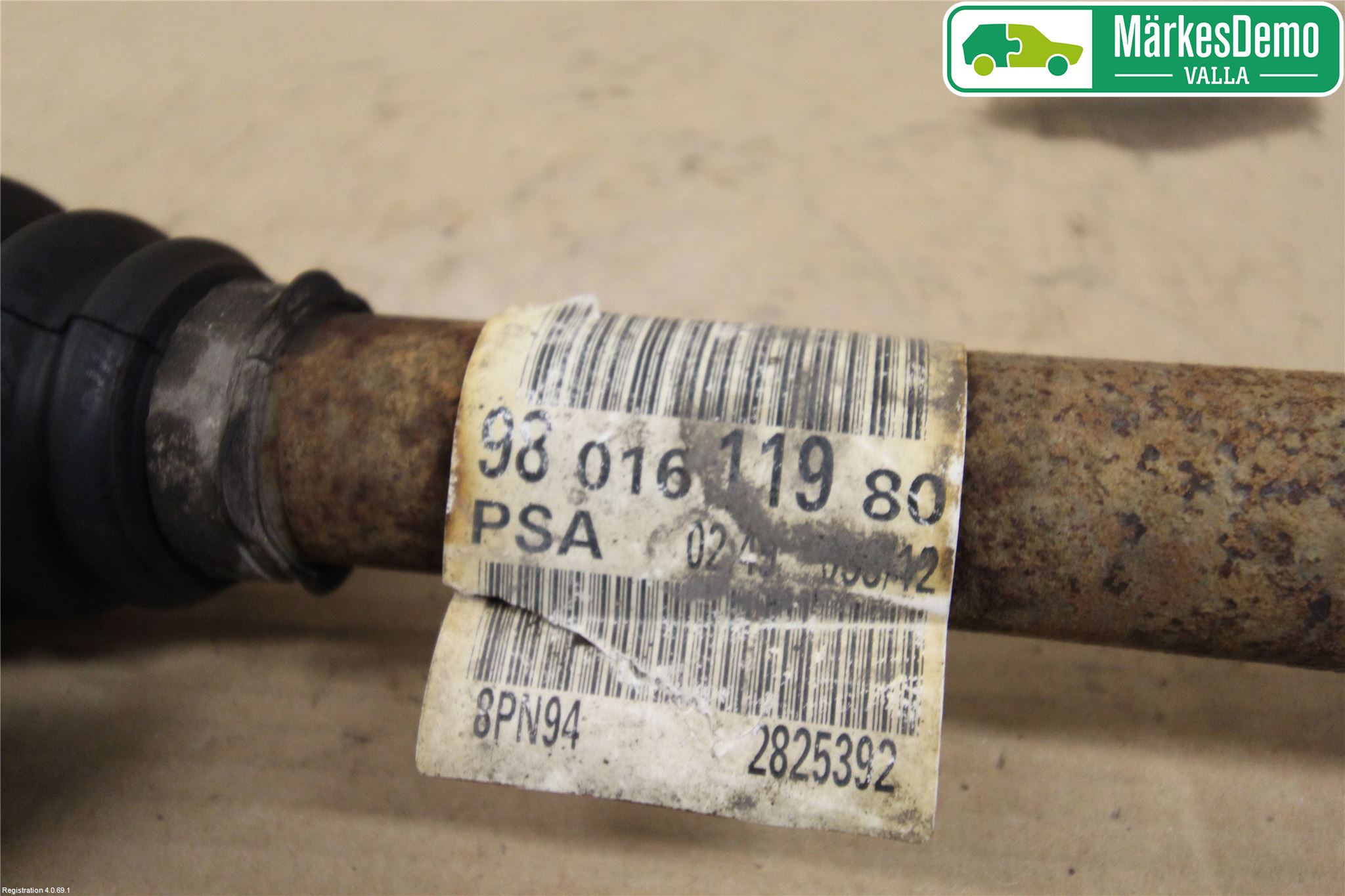 Peugeot 508 11-18 Drivaxel Fram Vänster