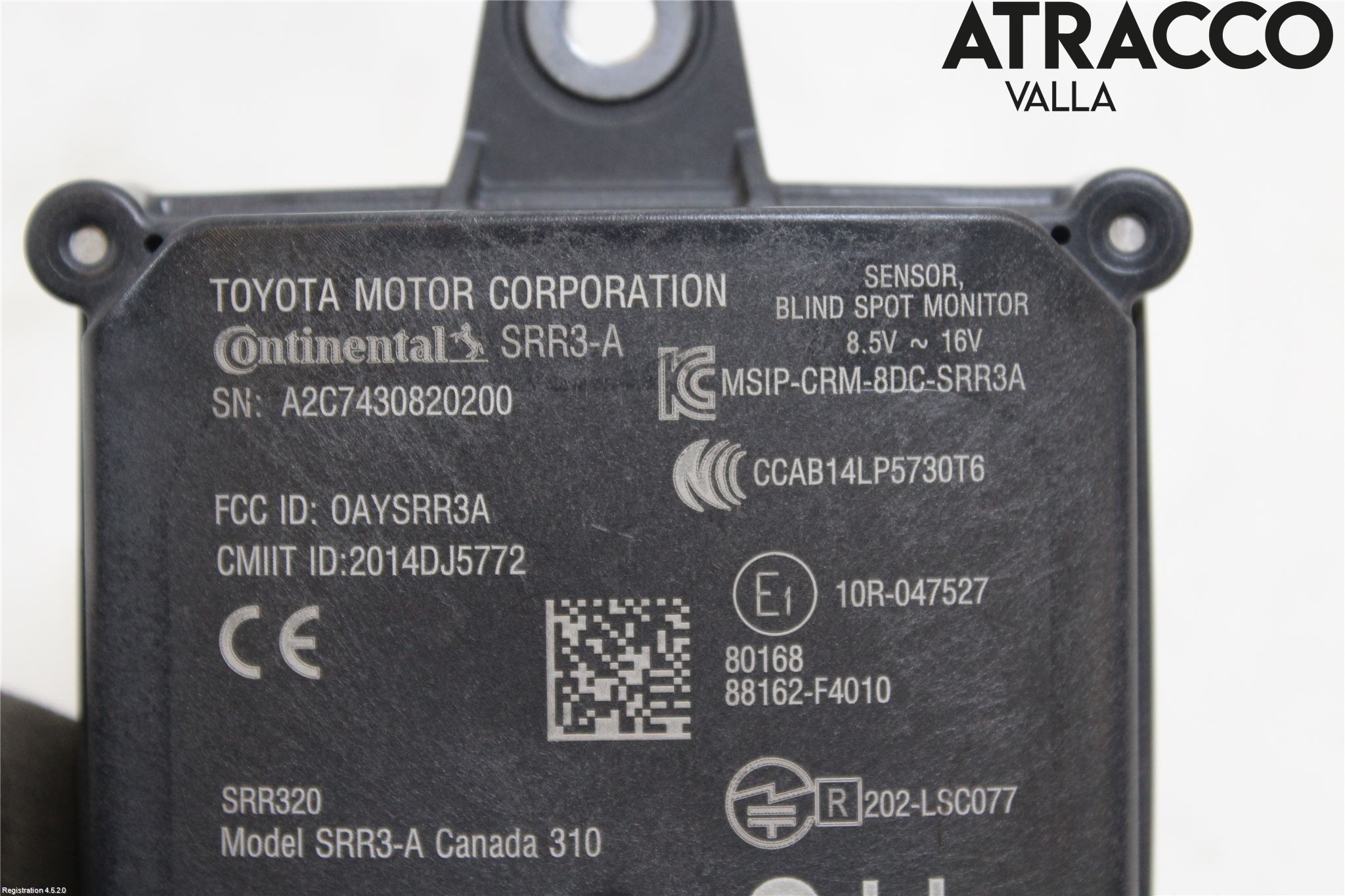 Toyota C-HR 16-23 Sensor Aktivt Kollisionsskydd