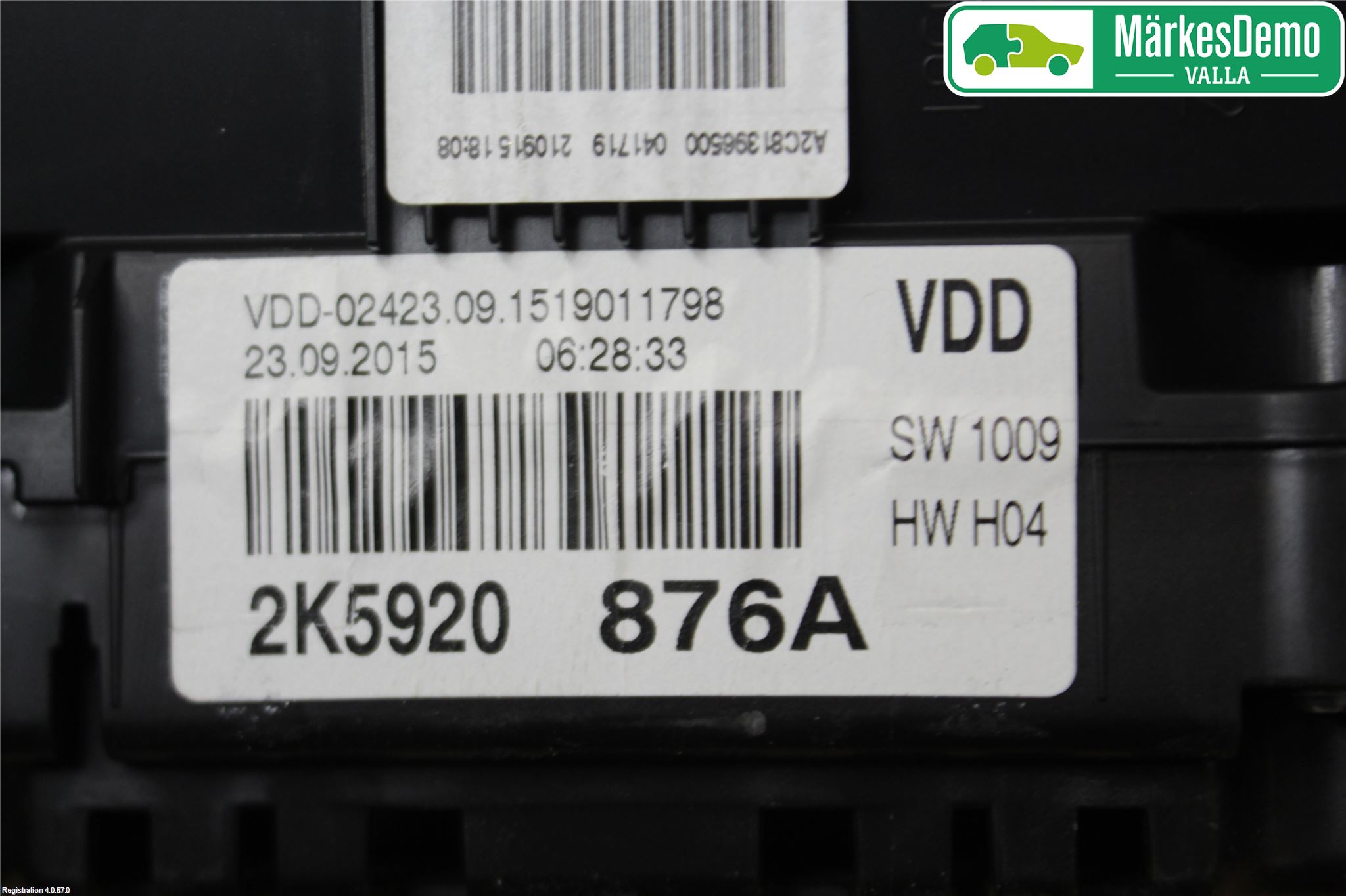 Volkswagen VW CADDY 16-20 Instrument Komb