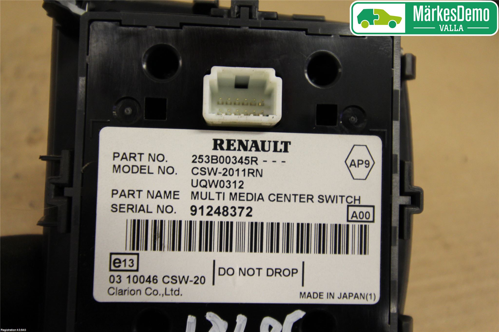 Renault SCÉNIC III / GRAND SCÉNIC 09-16 Strömställare Färddator