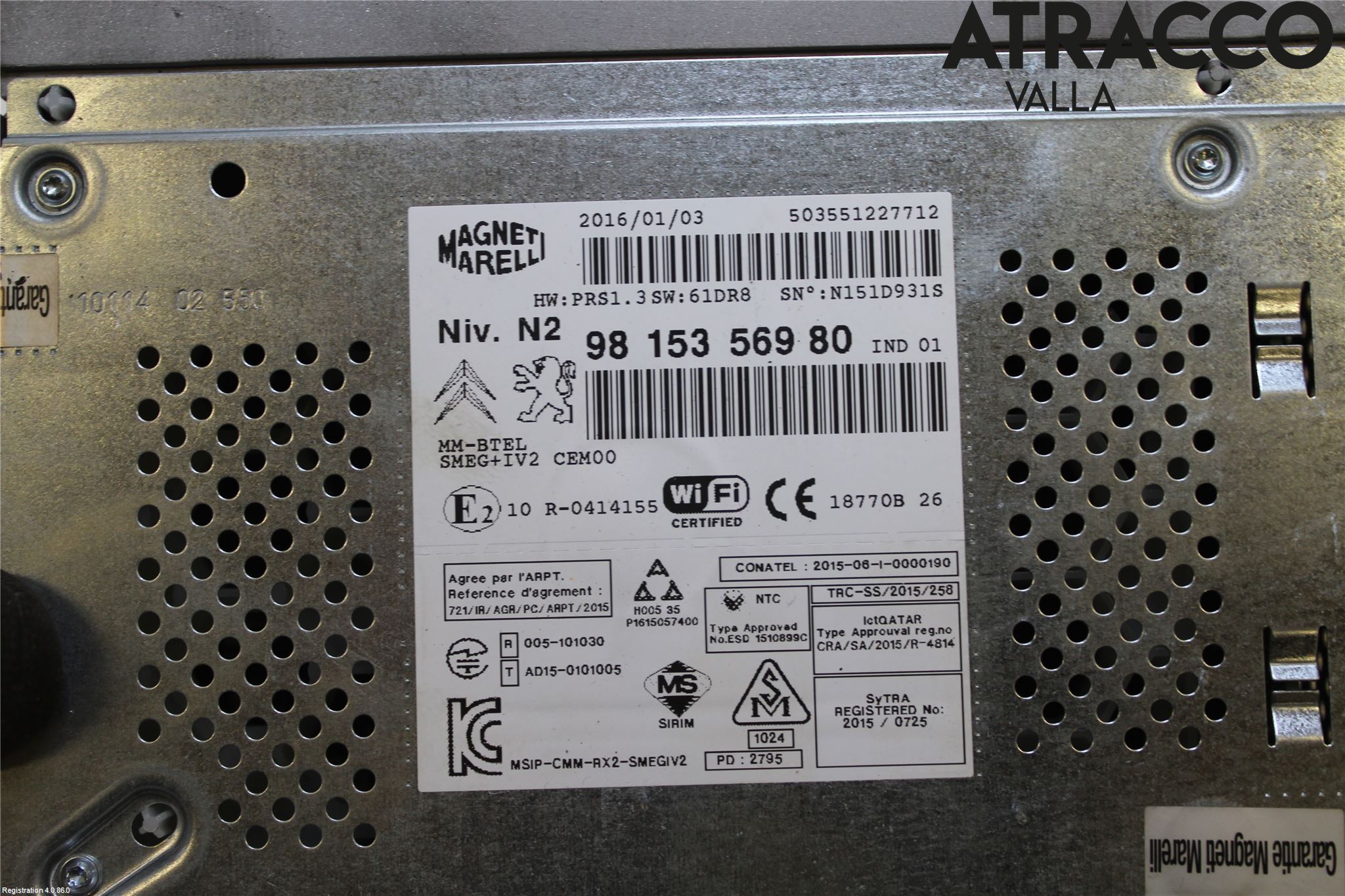 Citroen C4 II 11-18 Cd Radio - Multimediapanel