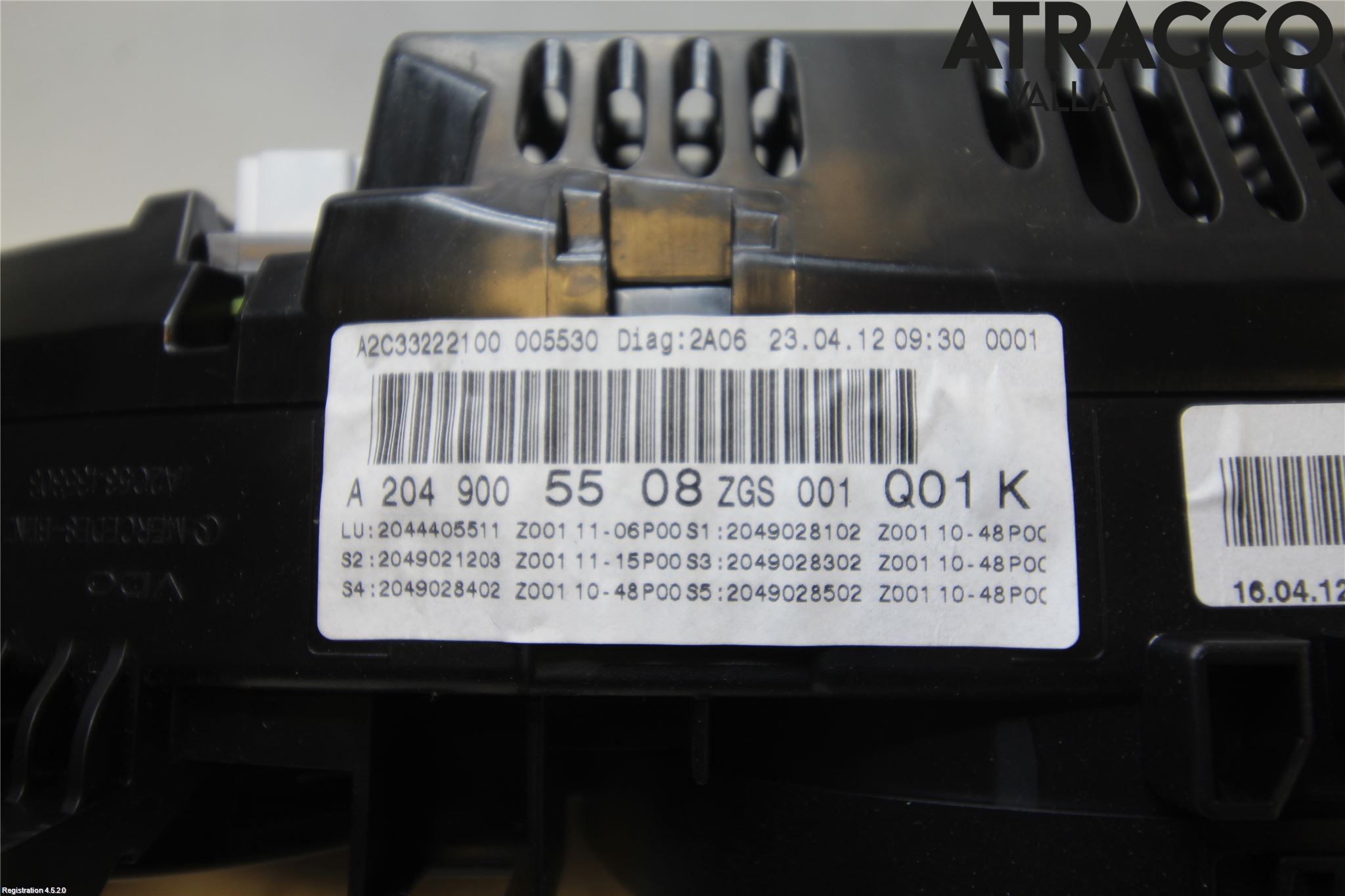 Mercedes-Benz MB C-KLASS (W204) 07-15 Instrument Komb
