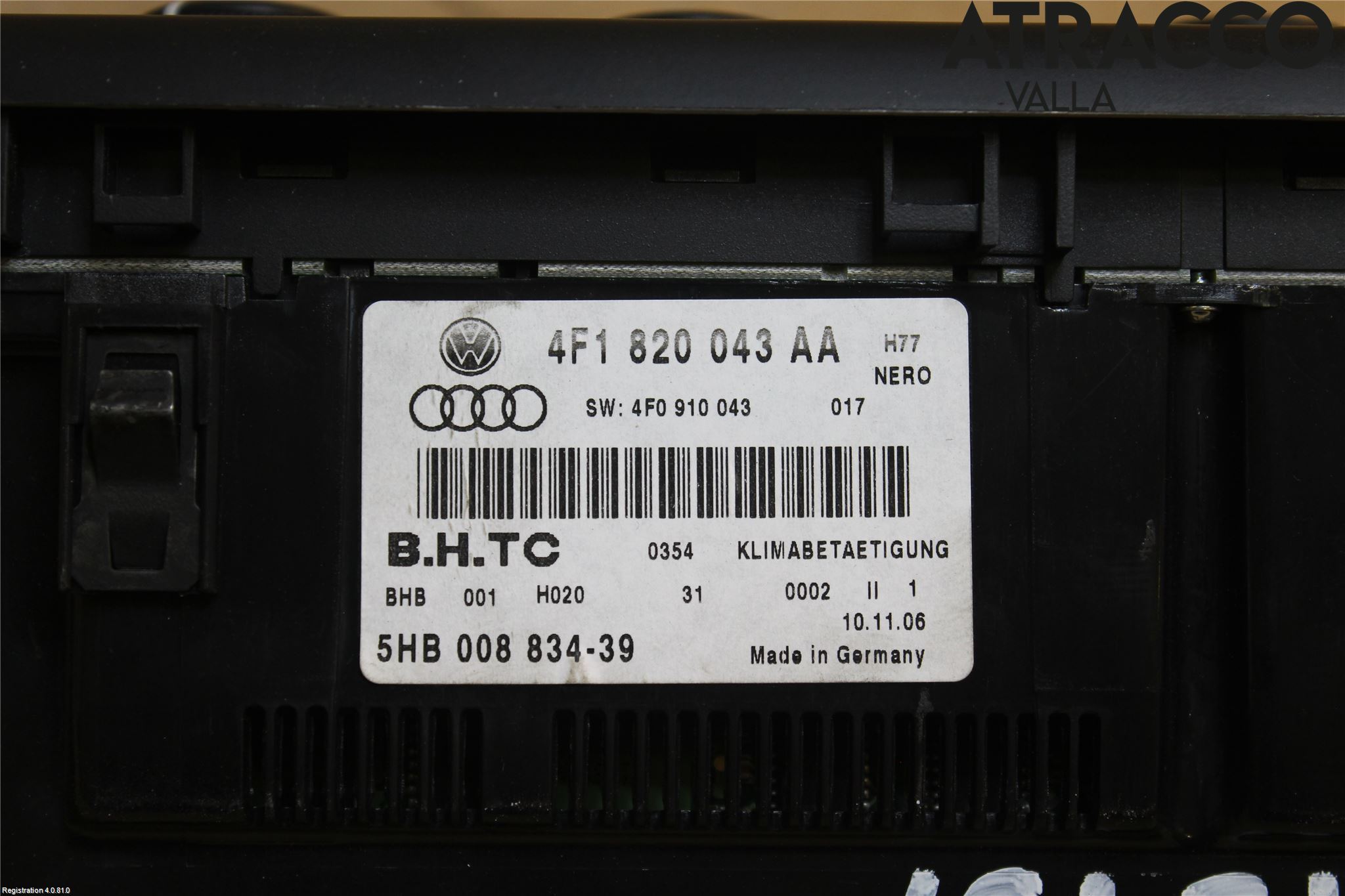 Audi A6/S6     05-11 Värmereglage