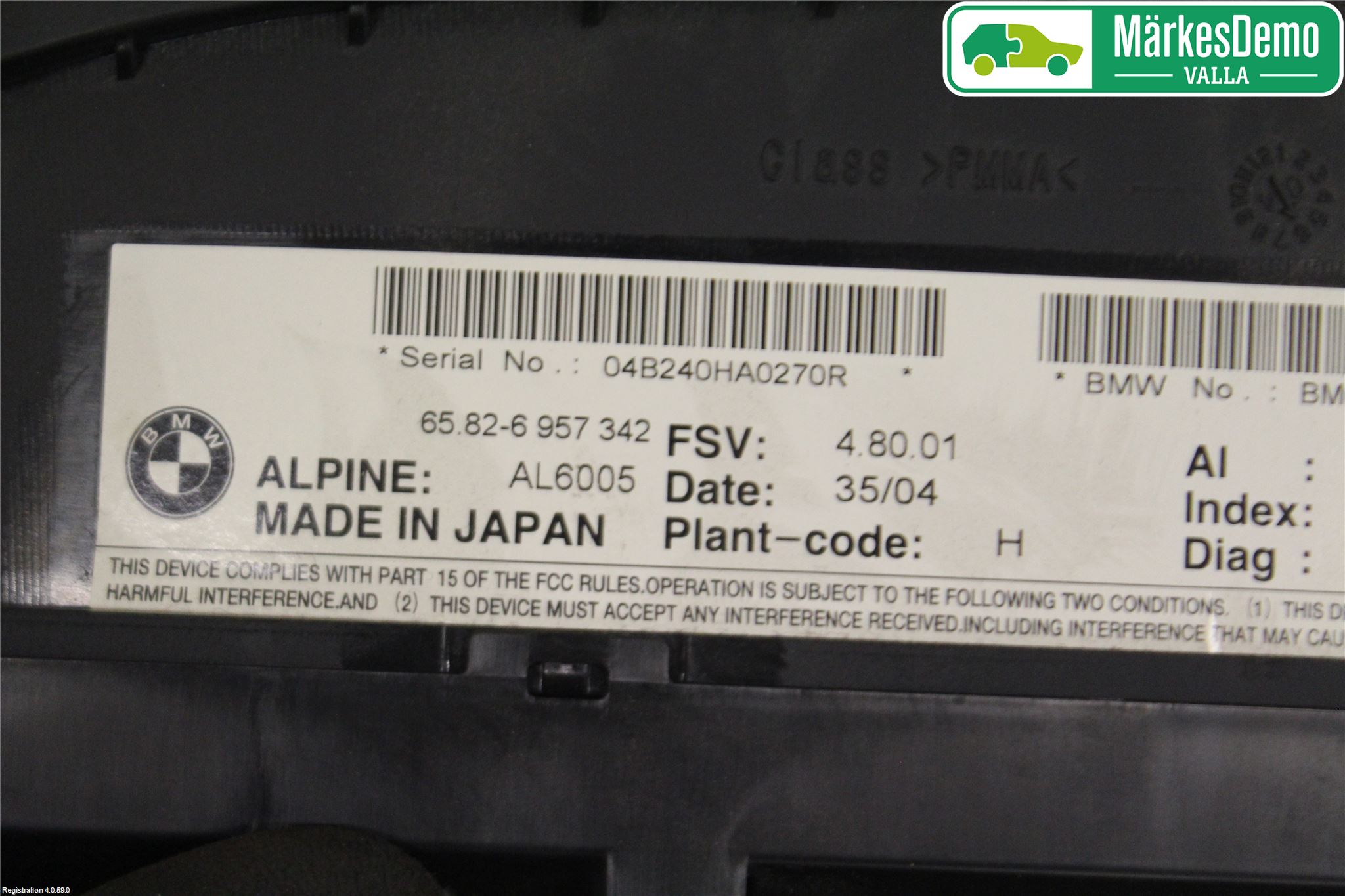 BMW 5 E60/61 Sed/Tou 02-10 Multifunktionsdisplay