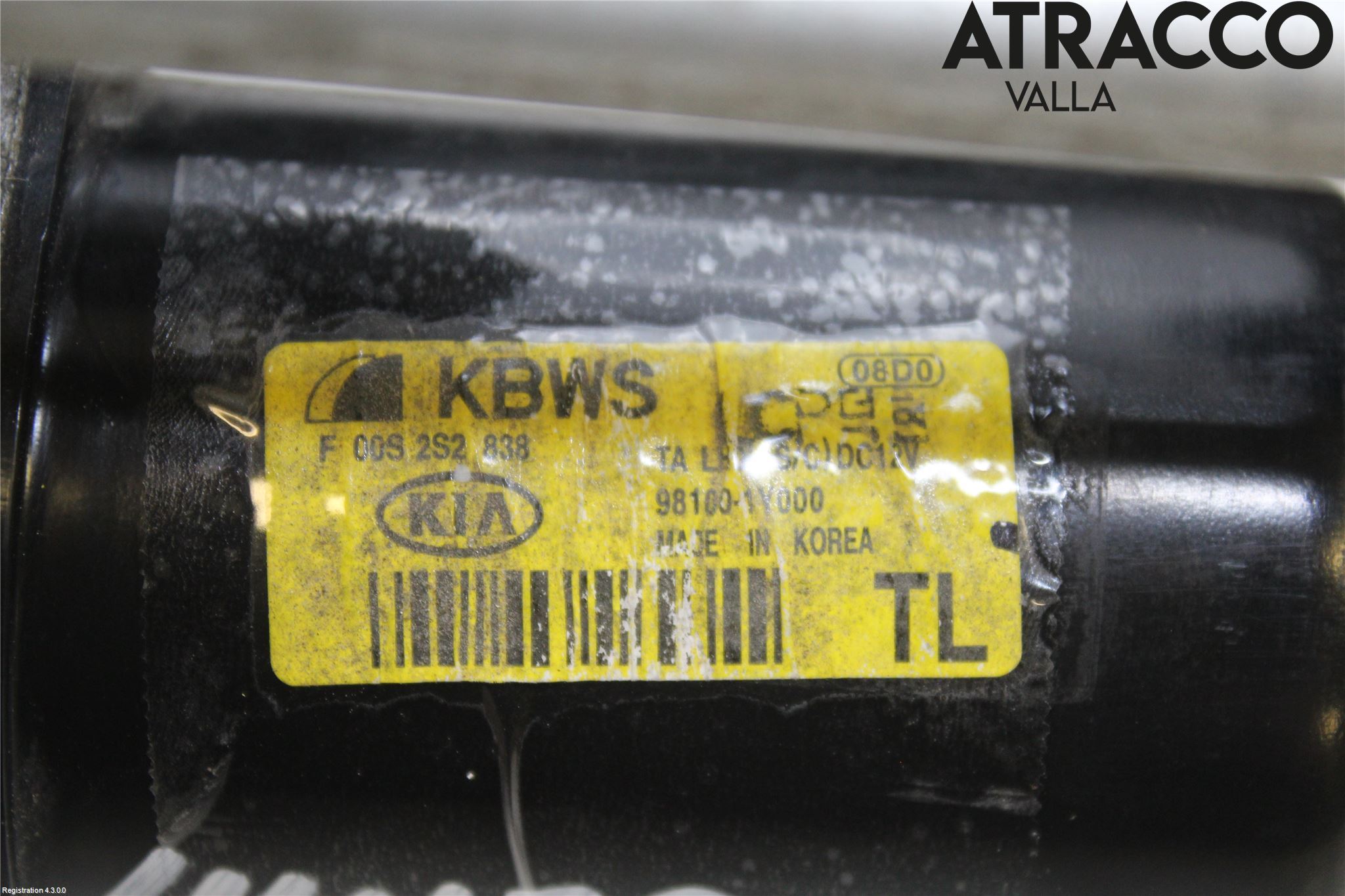 Kia PICANTO 12-17 Torkarmekanism Vindruta