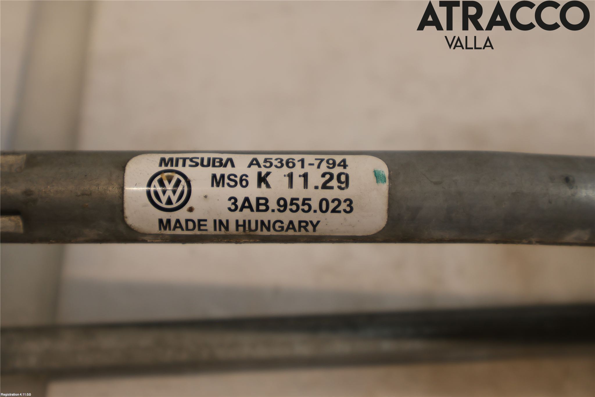 Volkswagen VW PASSAT 11-14 Torkarmekanism Vindruta
