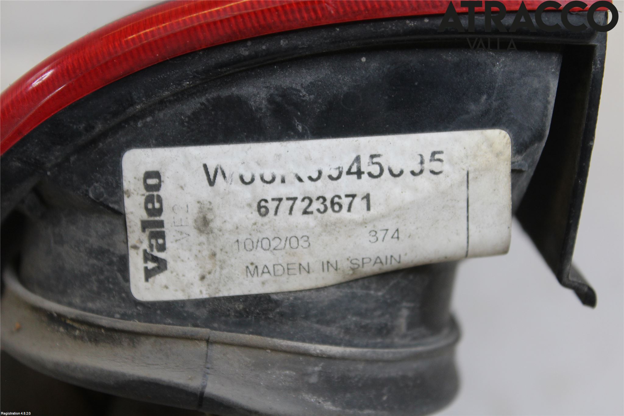 Volkswagen VW CADDY SKÅP    96-03 Bakljus Vänster