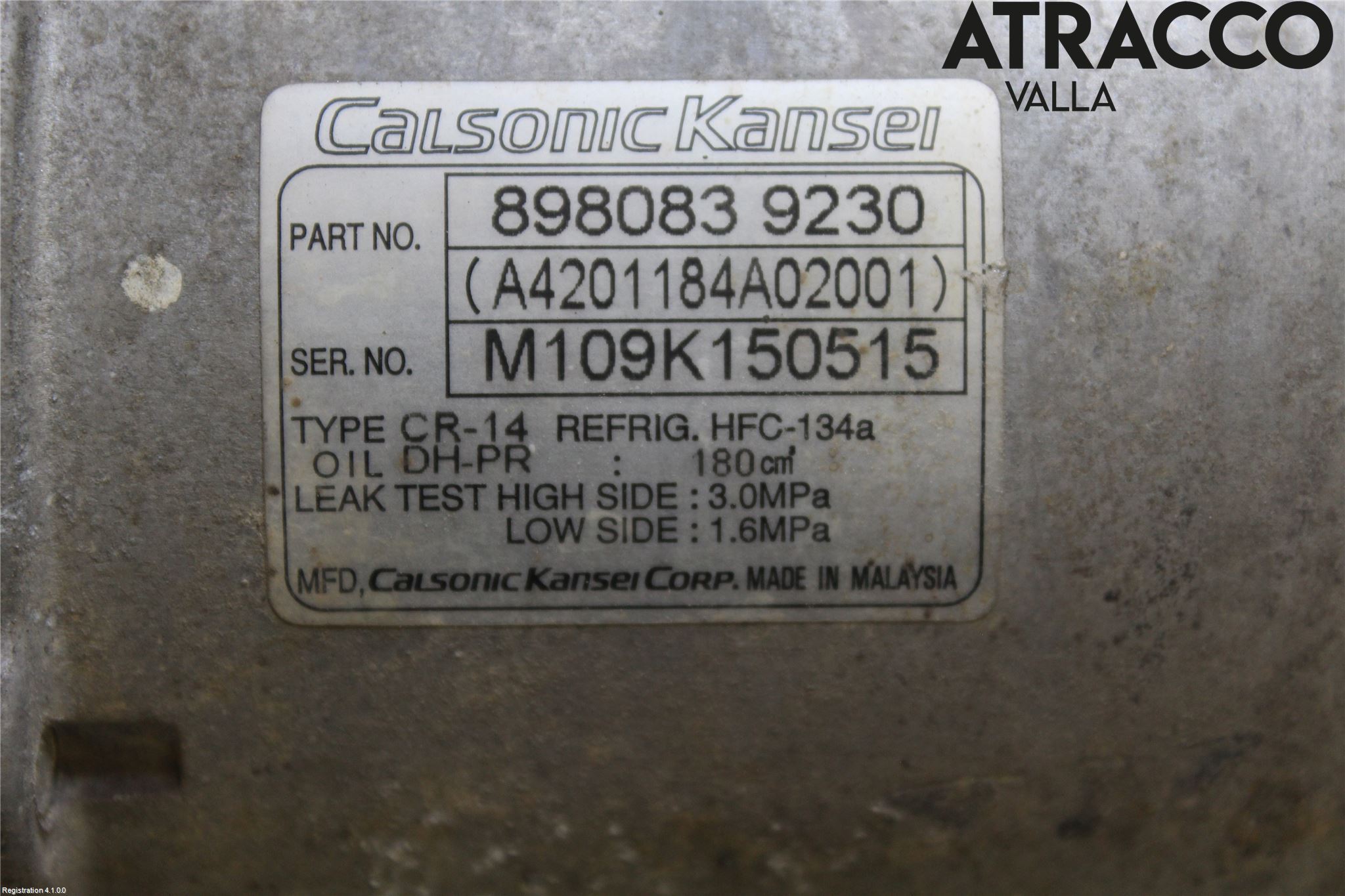 Isuzu D-MAX Ac Kompressor