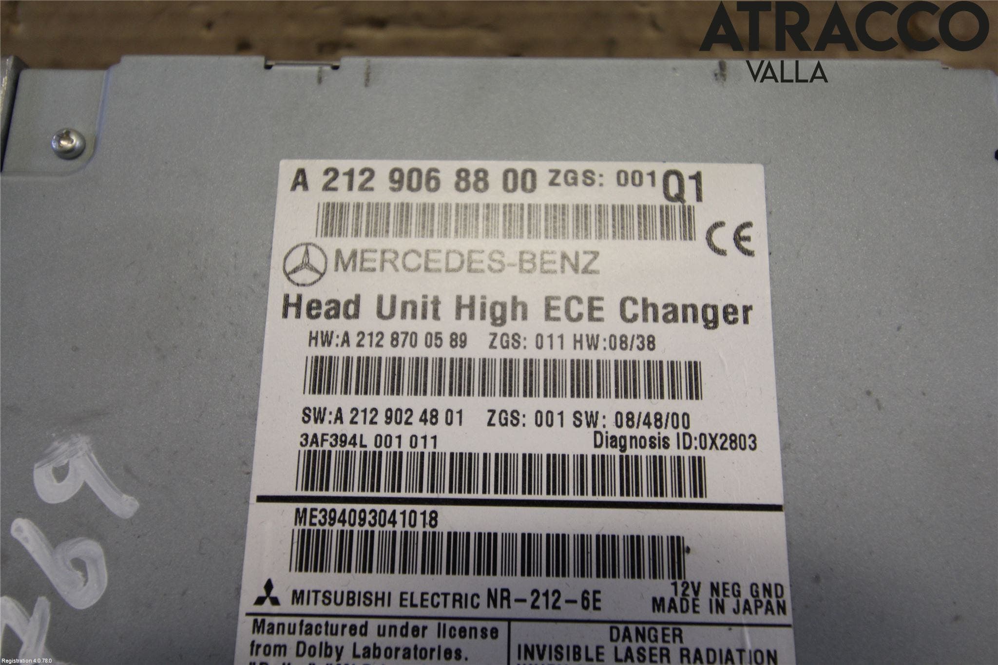 Mercedes-Benz MB E-KLASS (W212) 09-16 Cd Radio - Multimediapanel