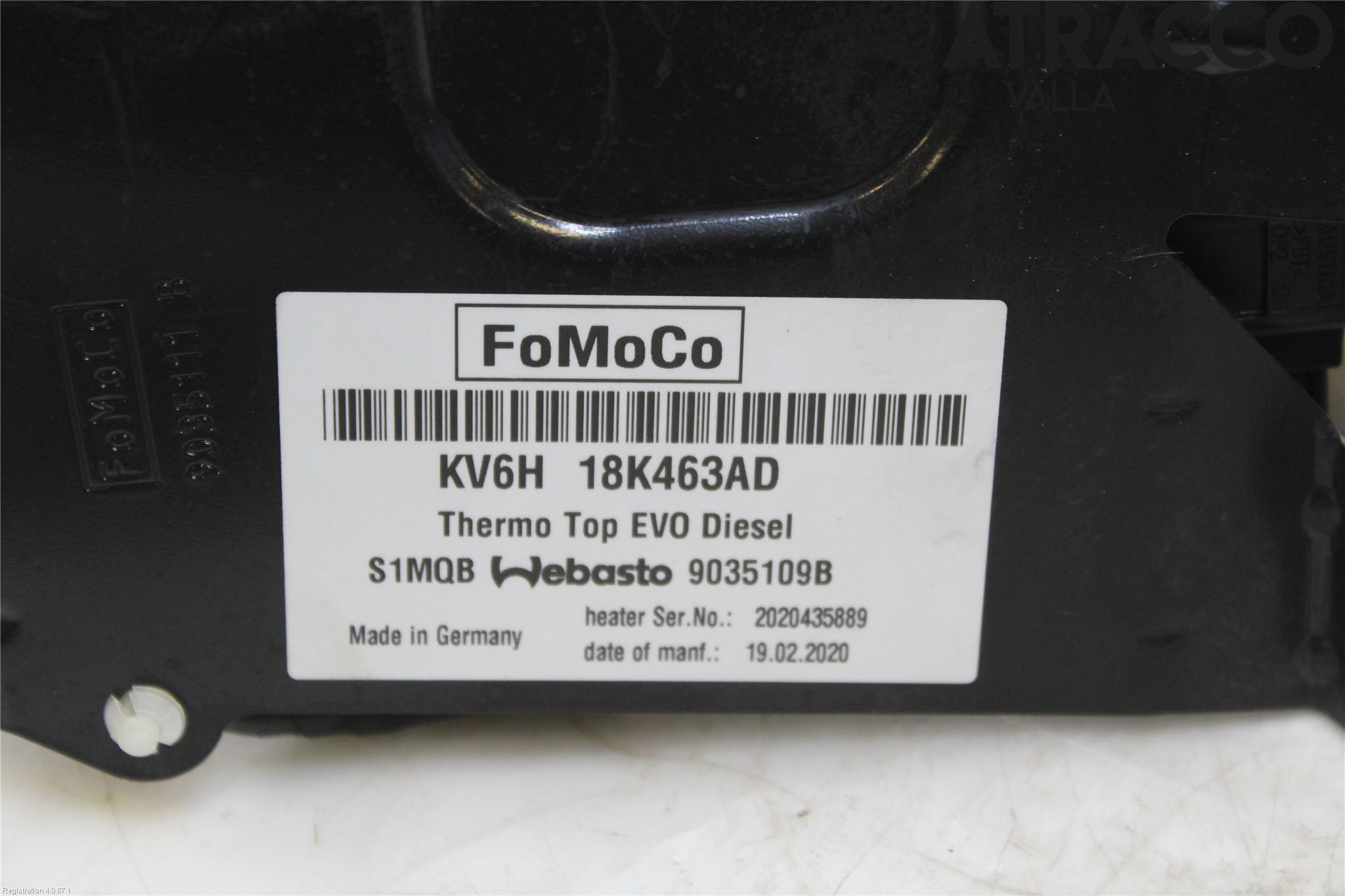 Ford TRANSIT/TOURNEO CONNECT 13-22 Dieselvärmare
