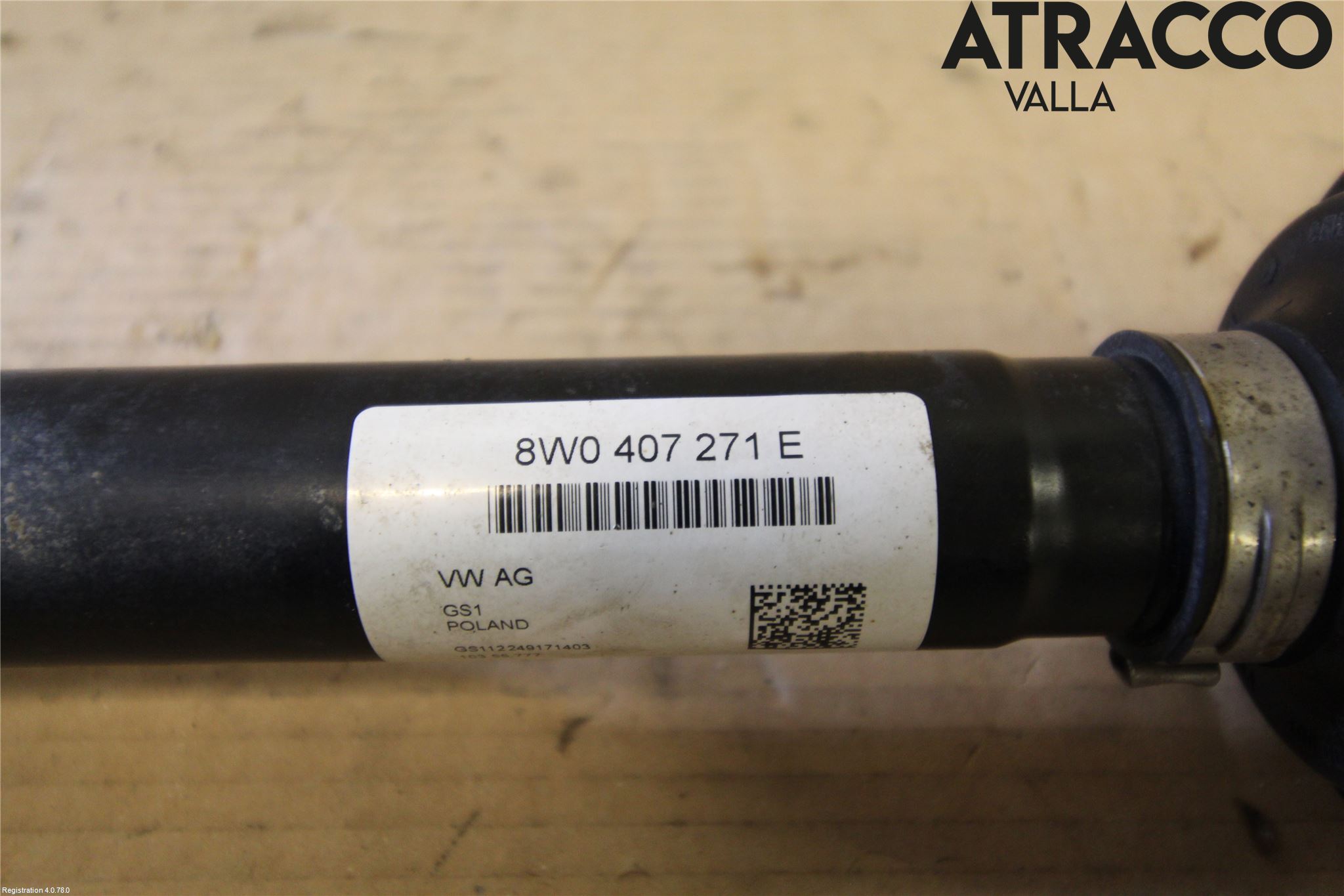 Audi A4/S4 B9 16-19 Drivaxel Fram Vänster