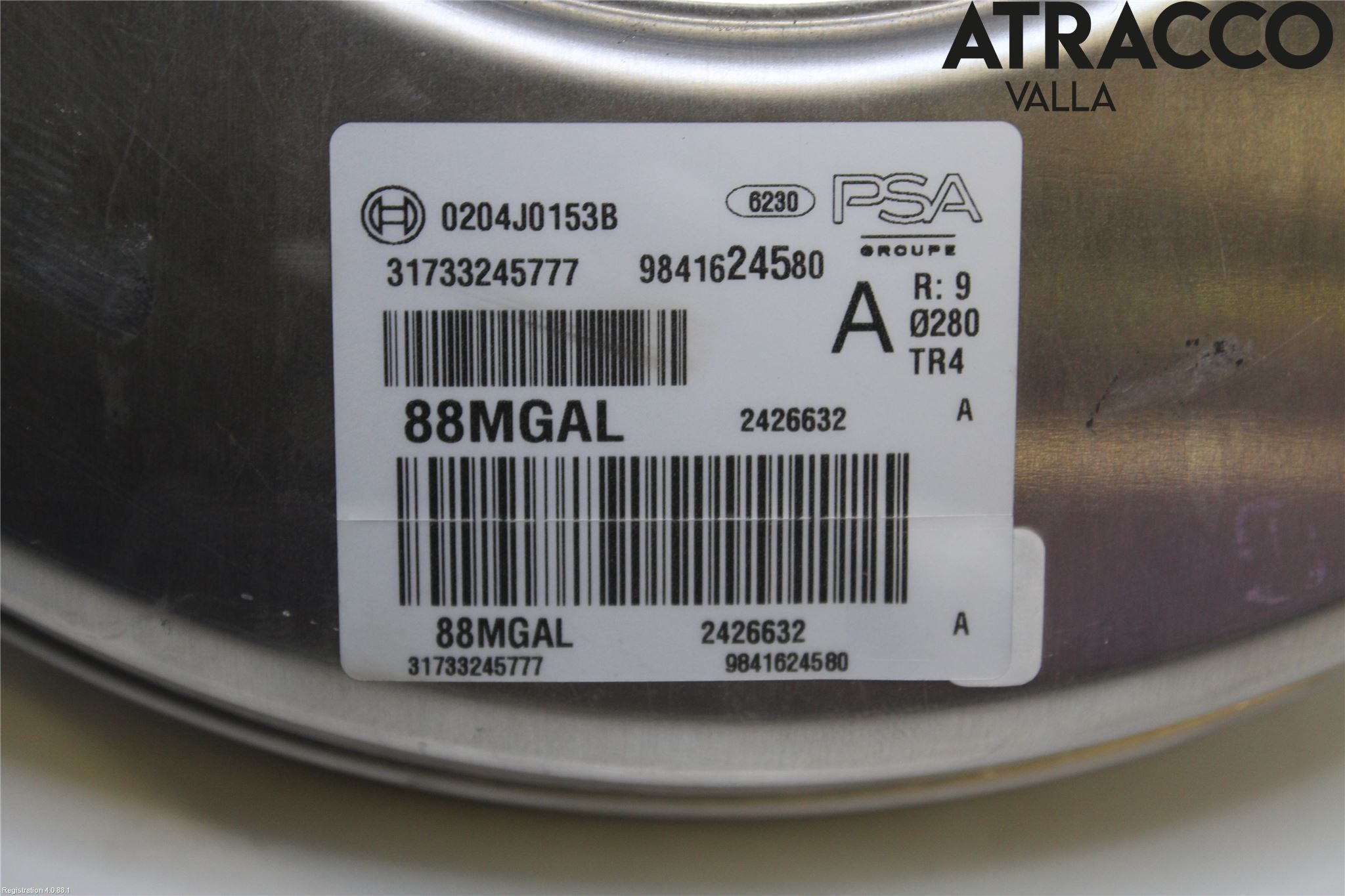 Peugeot 308/E-308 21- Bromsservo