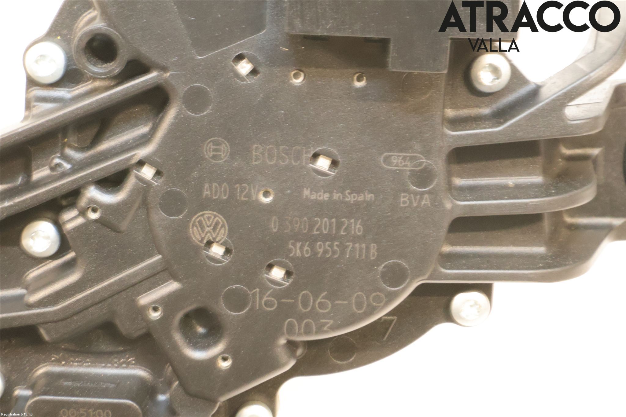 Volkswagen VW POLO 10-17 Torkarmotor Baklucka