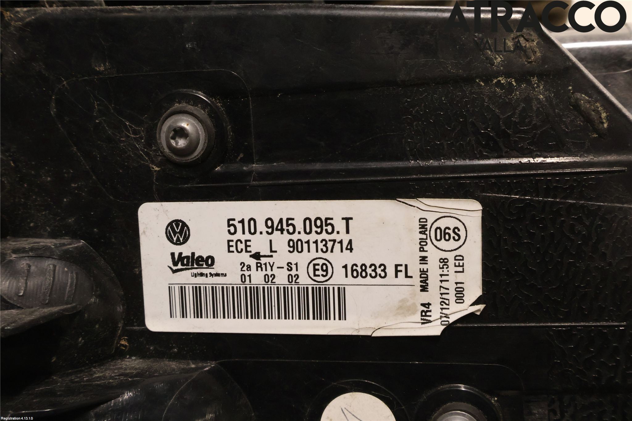 Volkswagen VW GOLF SPORTSVAN 15-20 Bakljus Vänster