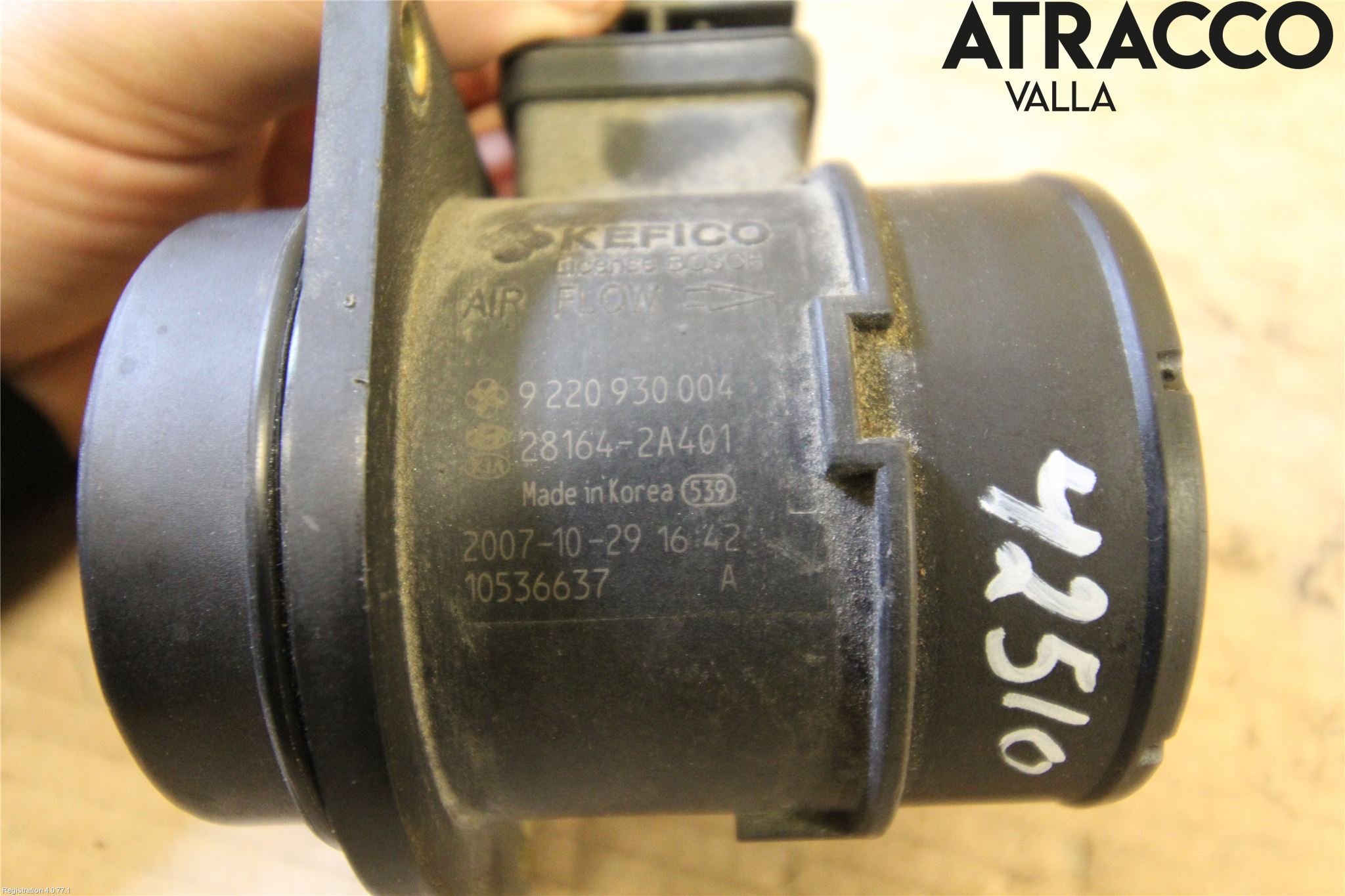 Hyundai i30 FD 07-12 Injluftmassamätare