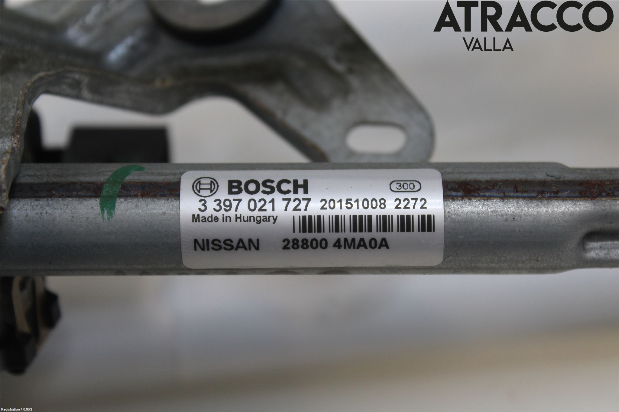 Nissan PULSAR Torkarmekanism Vindruta