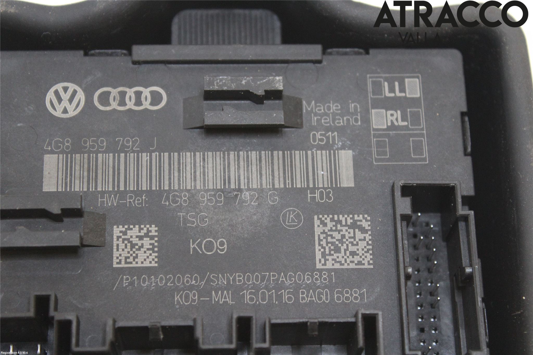 Audi A6/S6 4G 11-18 Styrenhet Dörr