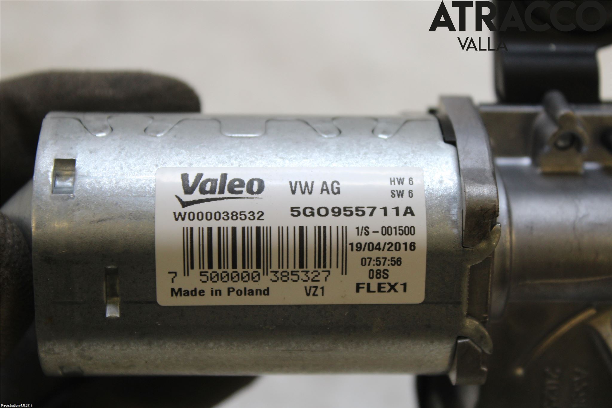 Volkswagen VW PASSAT 15-19 Torkarmotor Baklucka