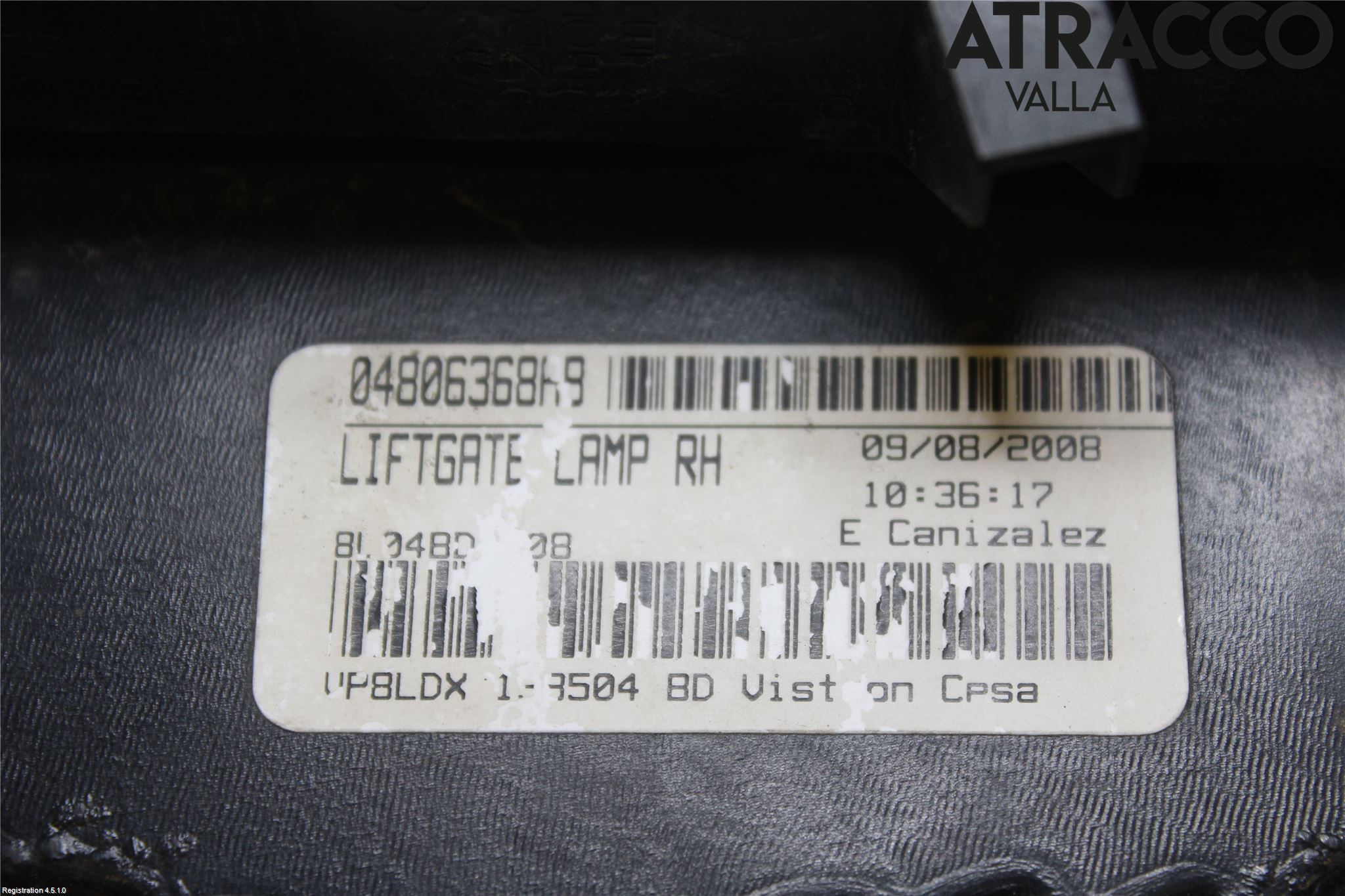 Dodge JOURNEY Bakljus Lucka Hö