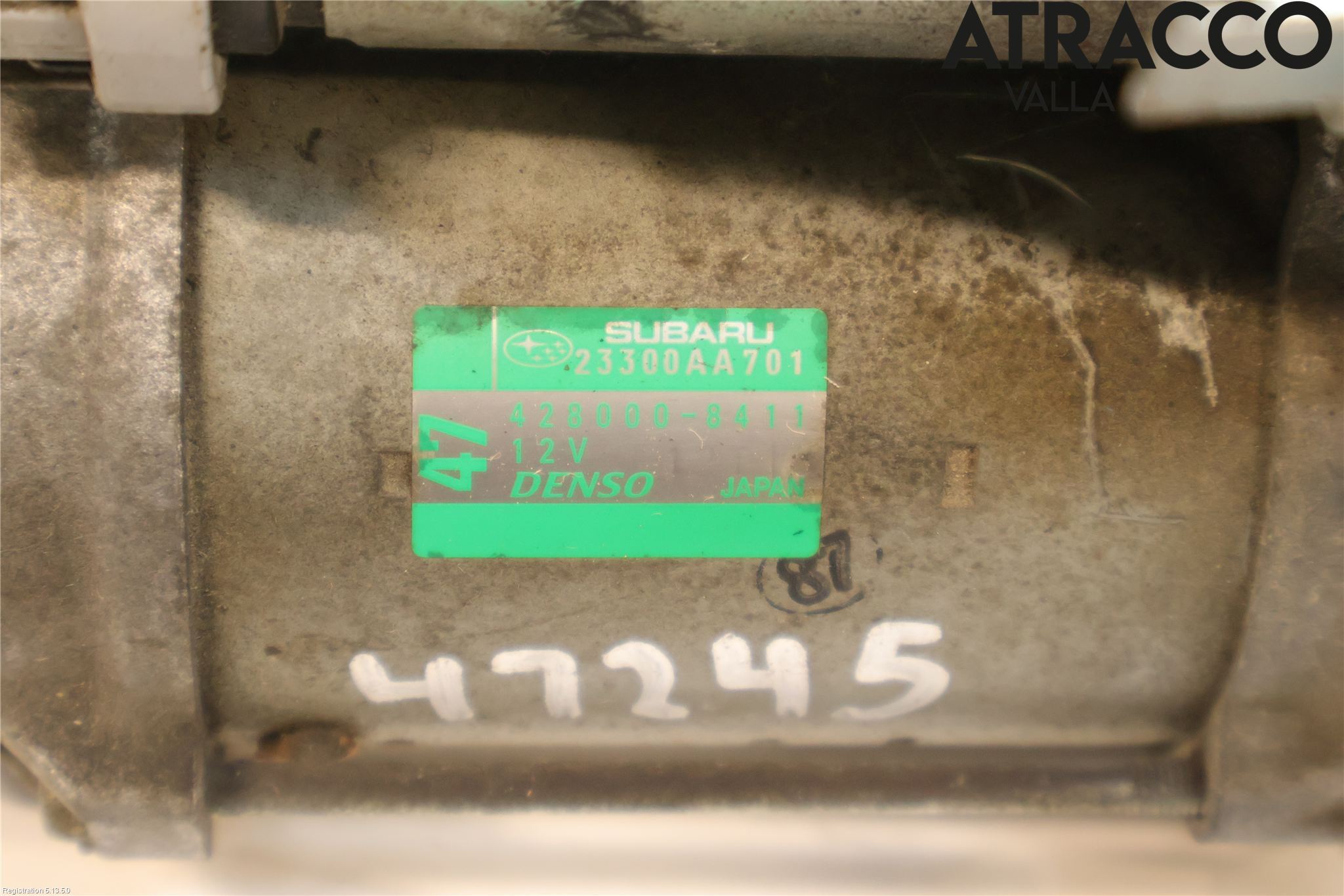 Subaru FORESTER SJ 13-18 Startmotor
