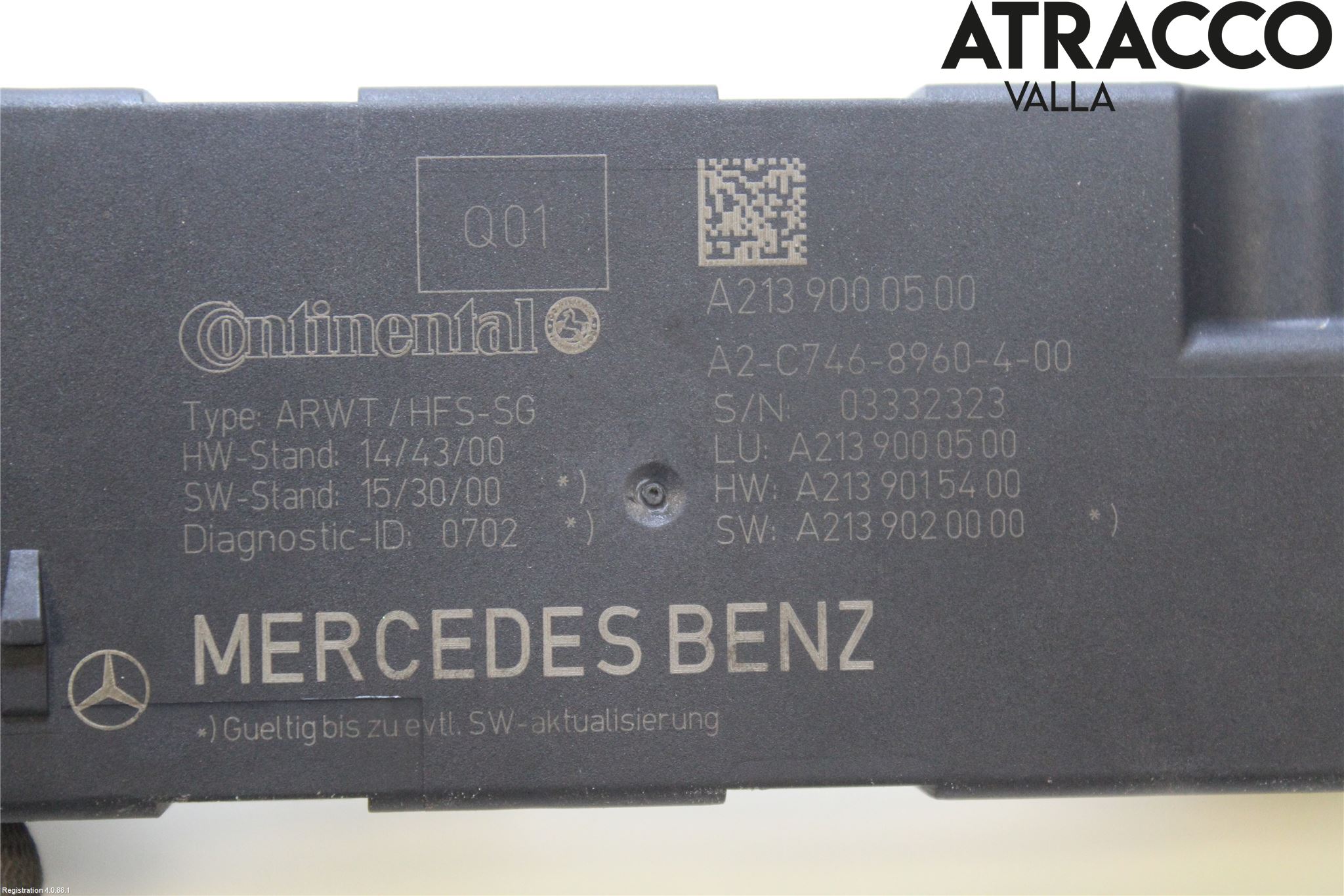 Mercedes-Benz MB E-KLASS (W213) 16-23 Styrenhet Baklucka