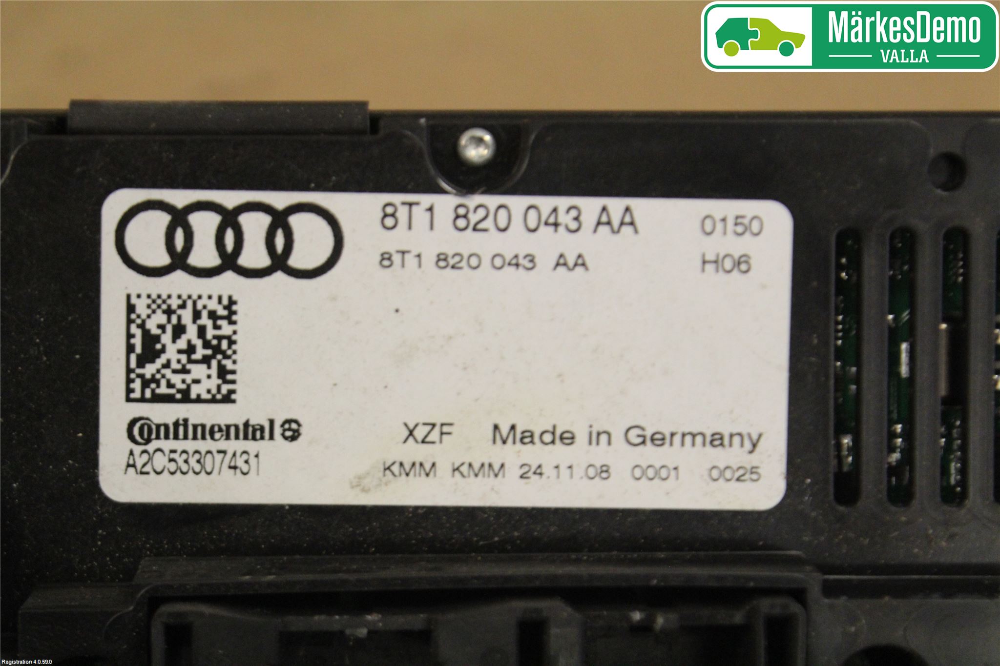Audi A4/S4 08-11 Ac Styrenhet Ac Manöveren