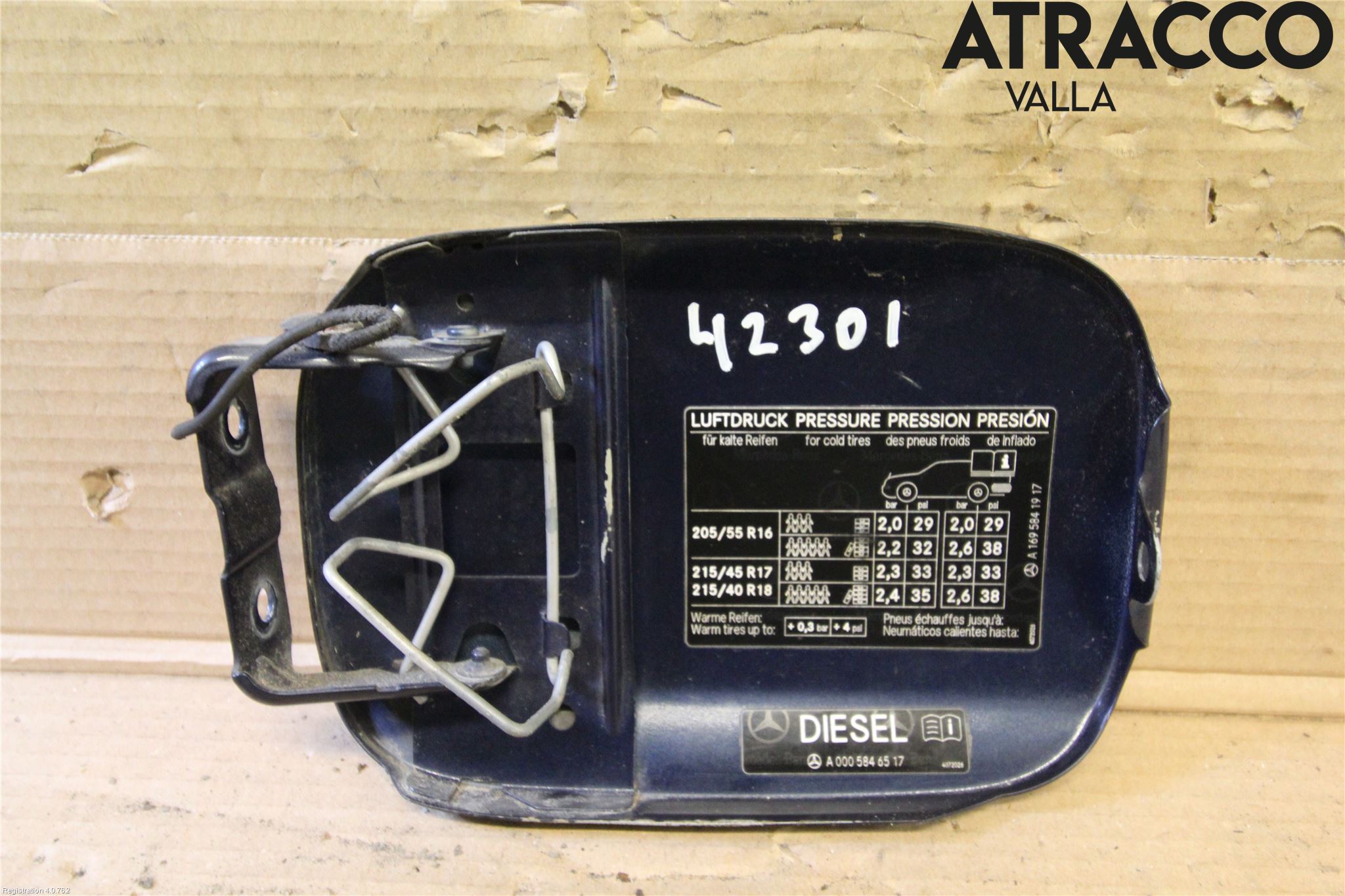 Mercedes-Benz MB B-KLASS (W245) 05-12 Tanklucka